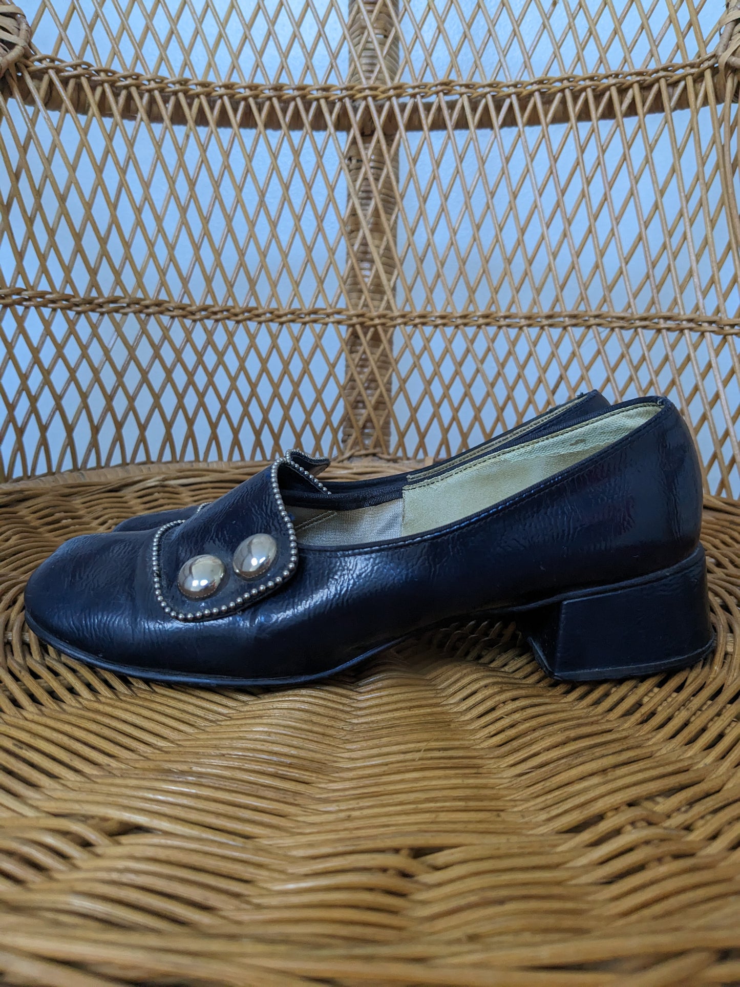 1960s navy mod shoes