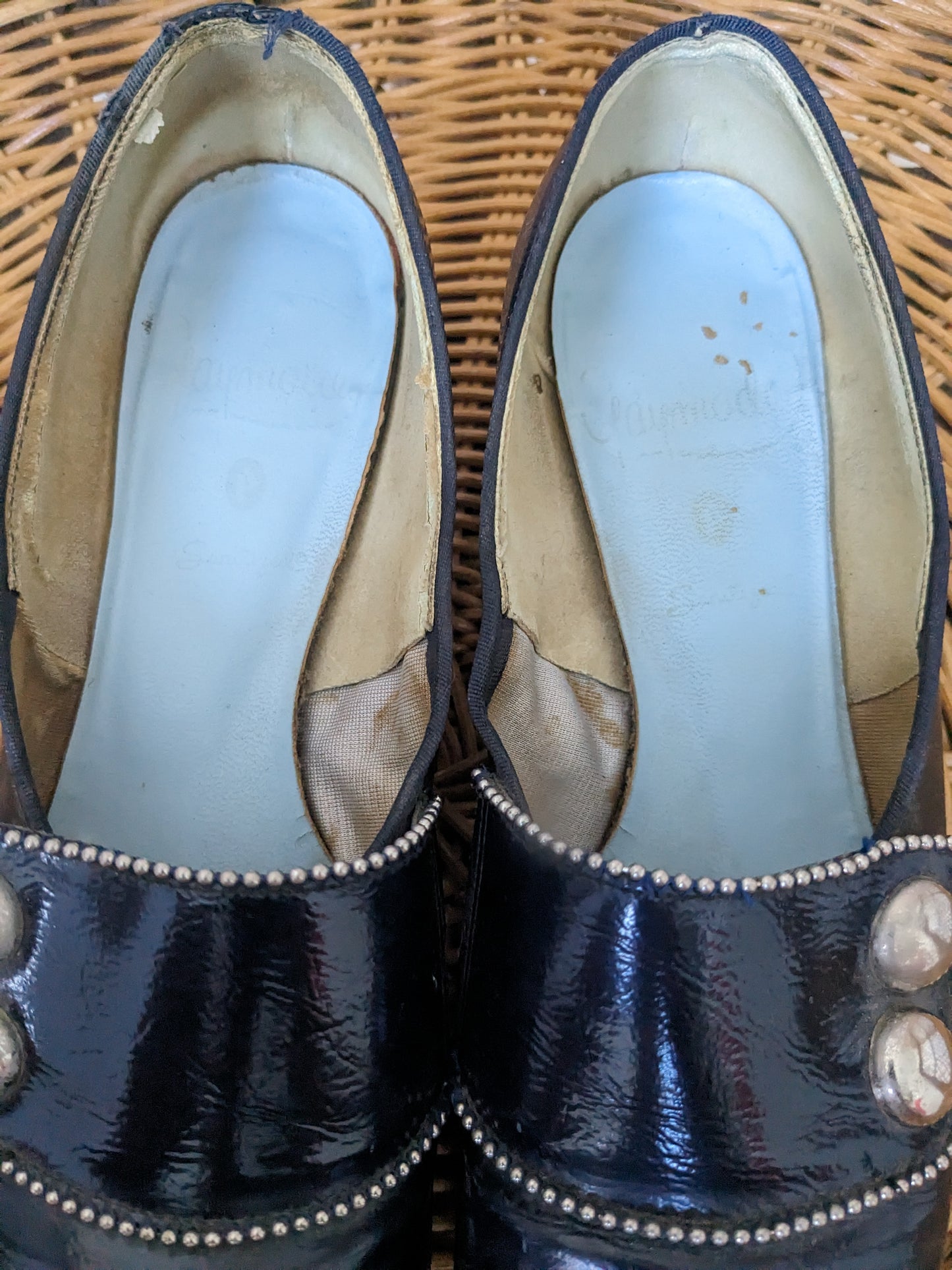 1960s navy mod shoes