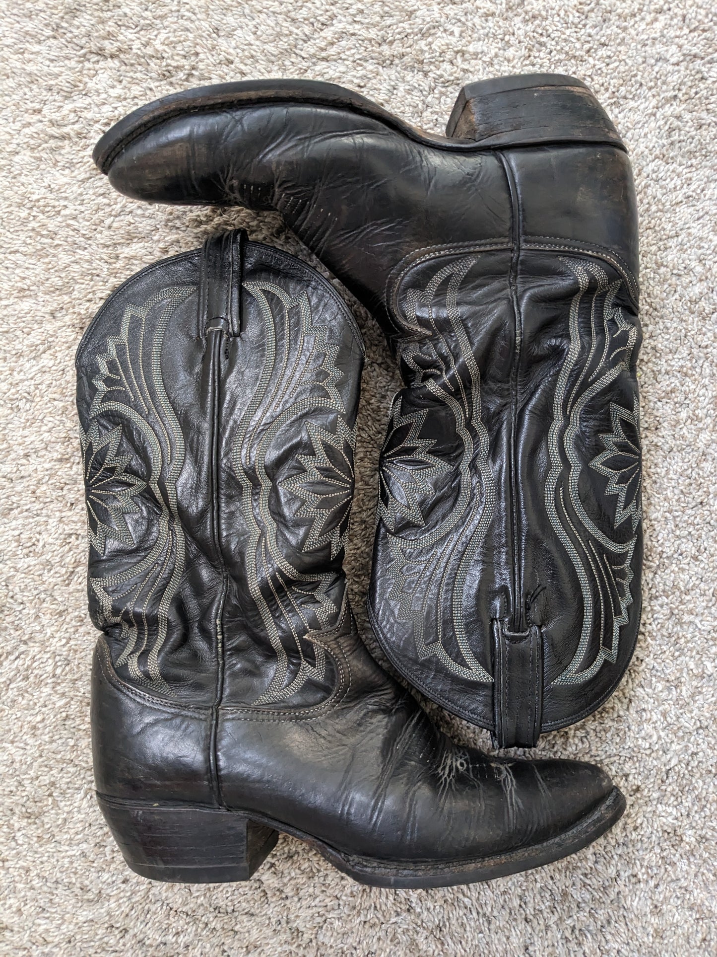 1970s Tony Lama black label boots