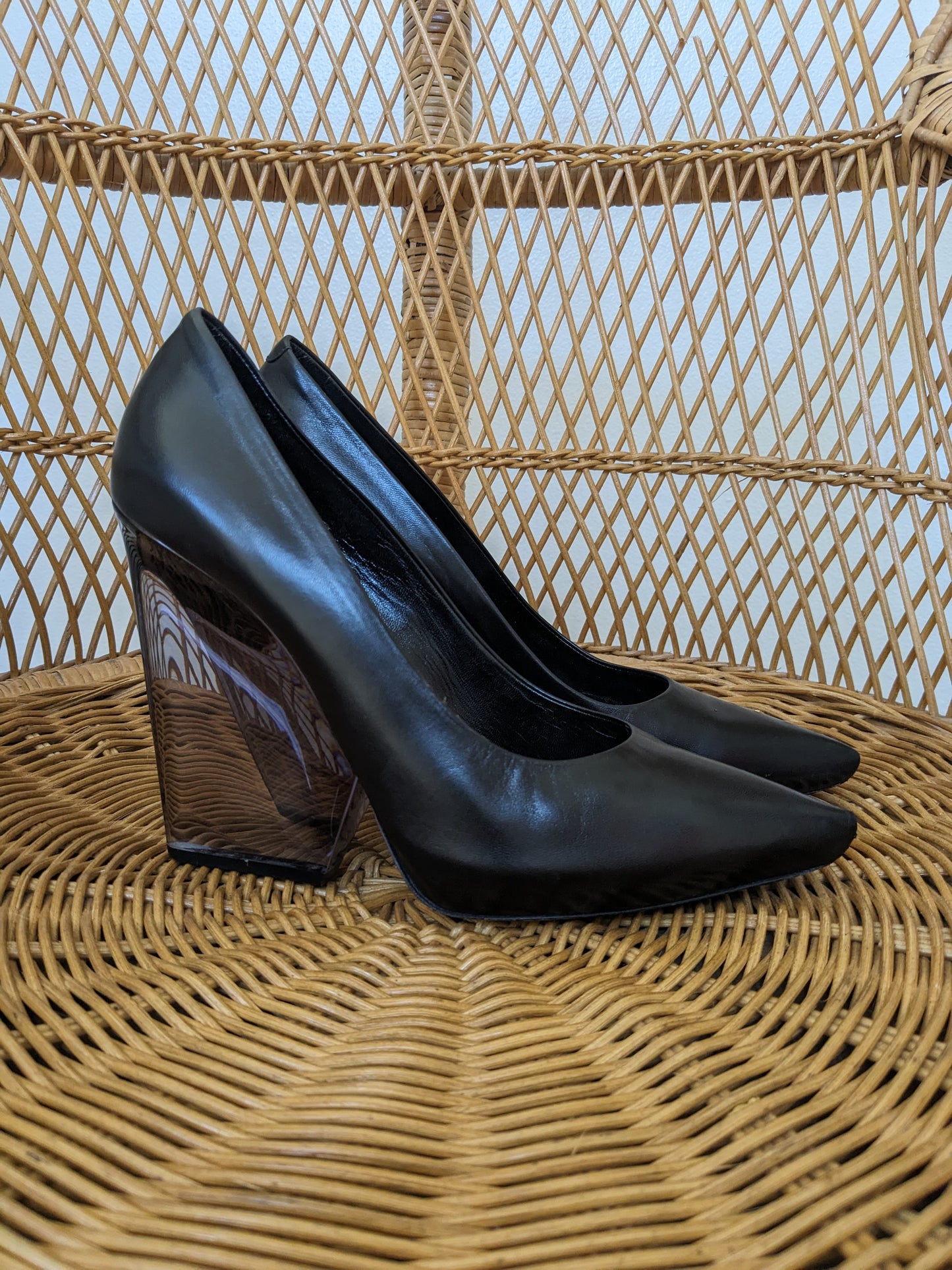 Celine pointed toe black pumps