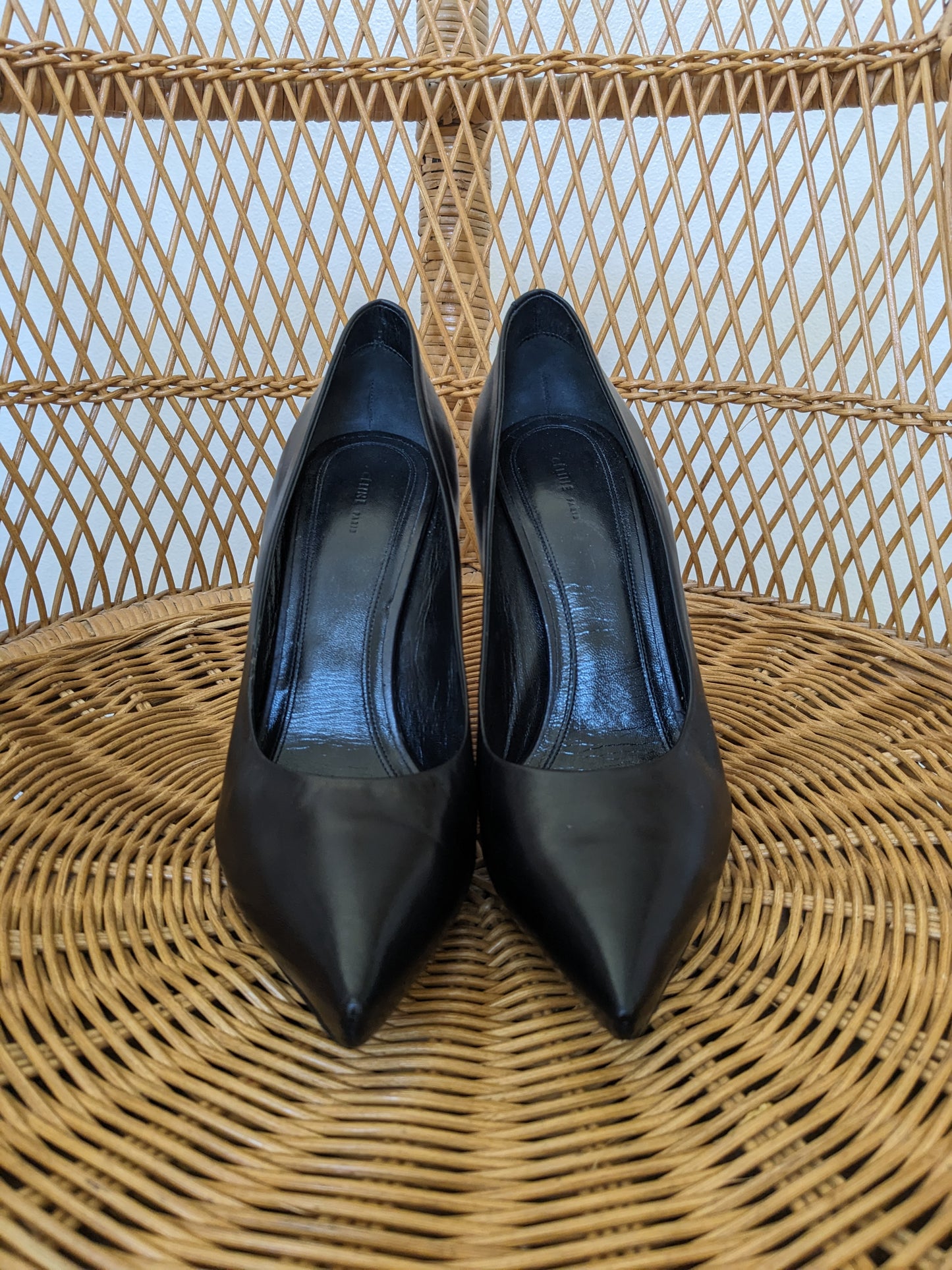 Celine pointed toe black pumps