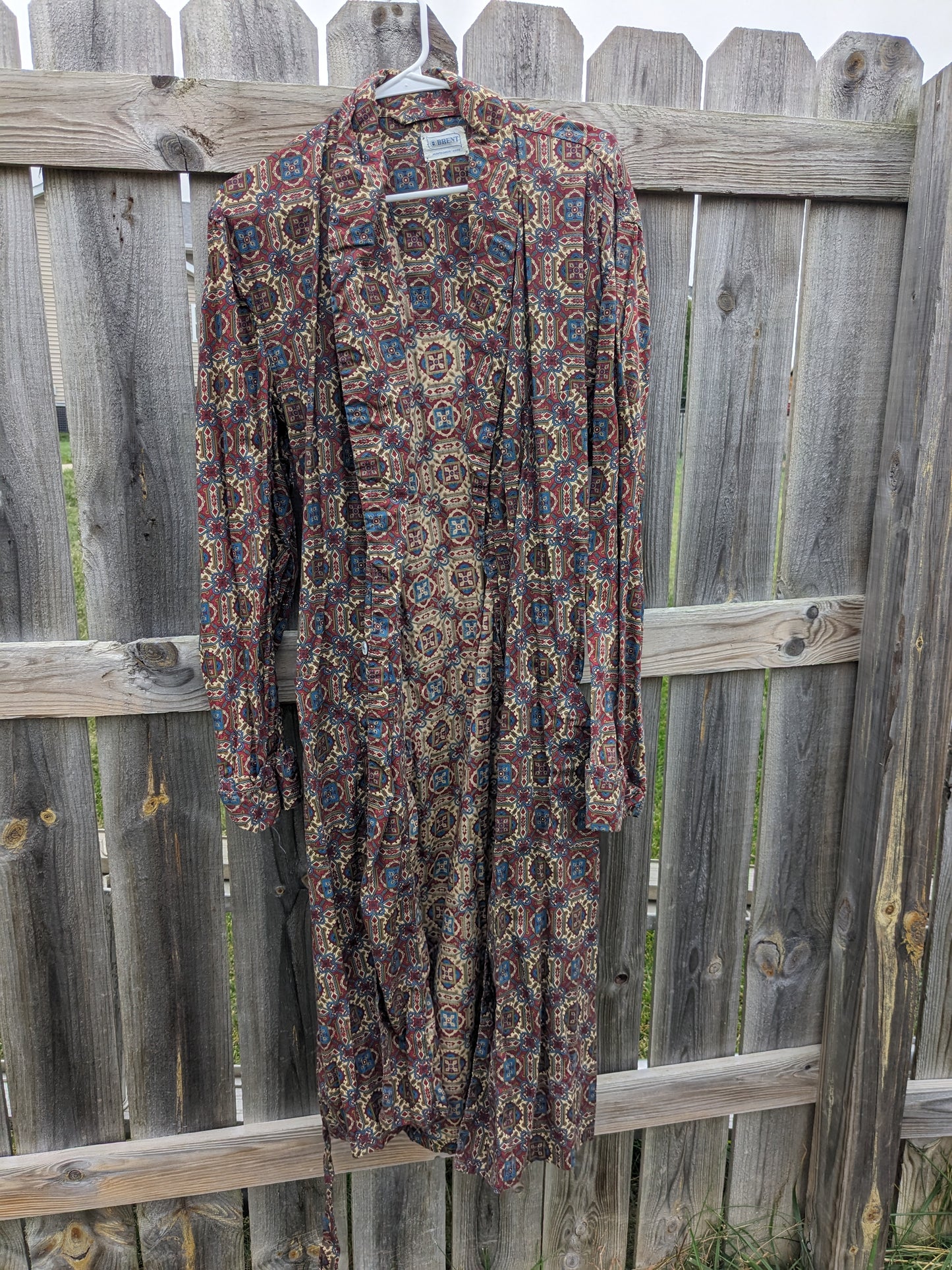 1960s cotton psychedelic robe