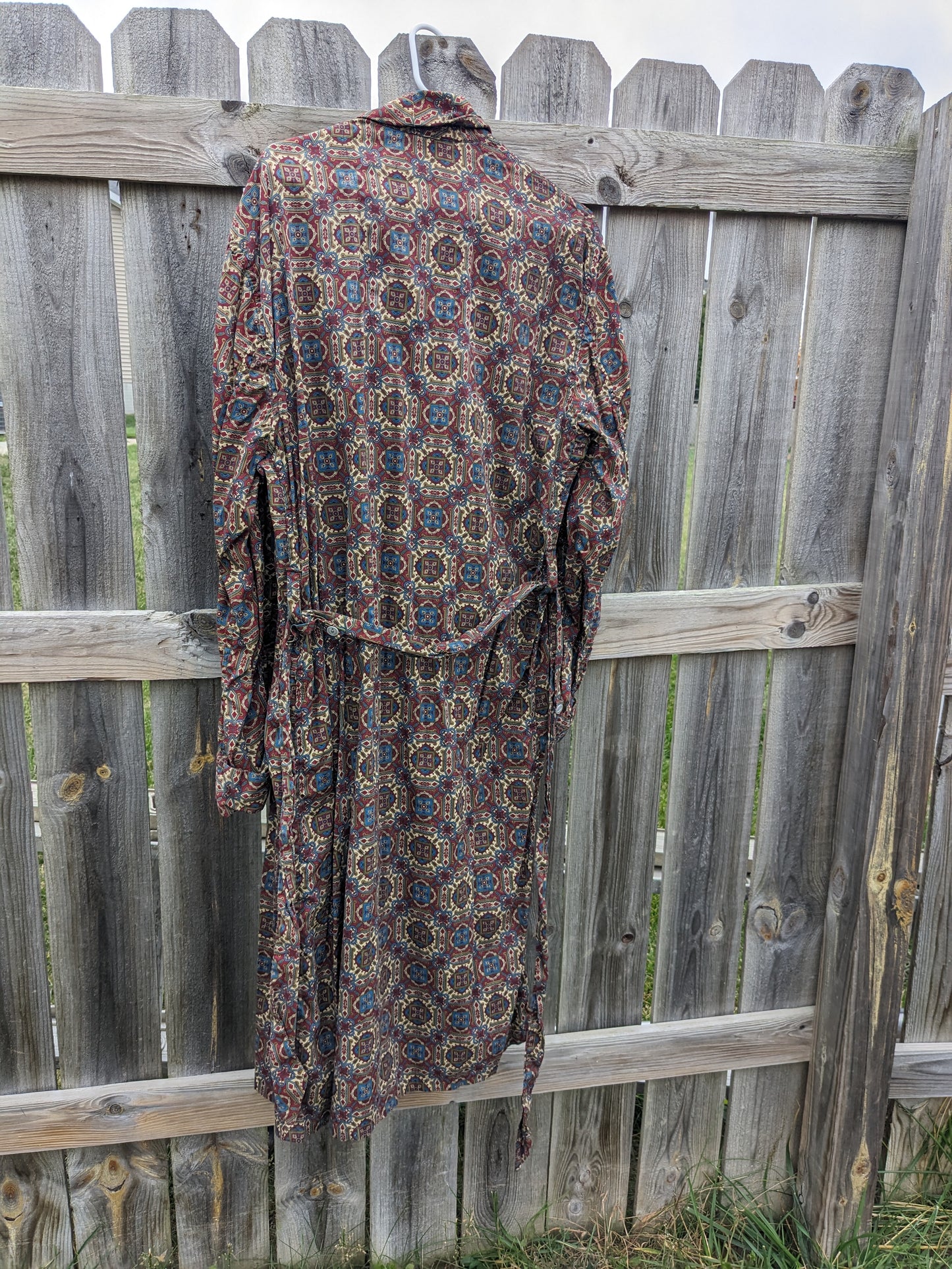 1960s cotton psychedelic robe