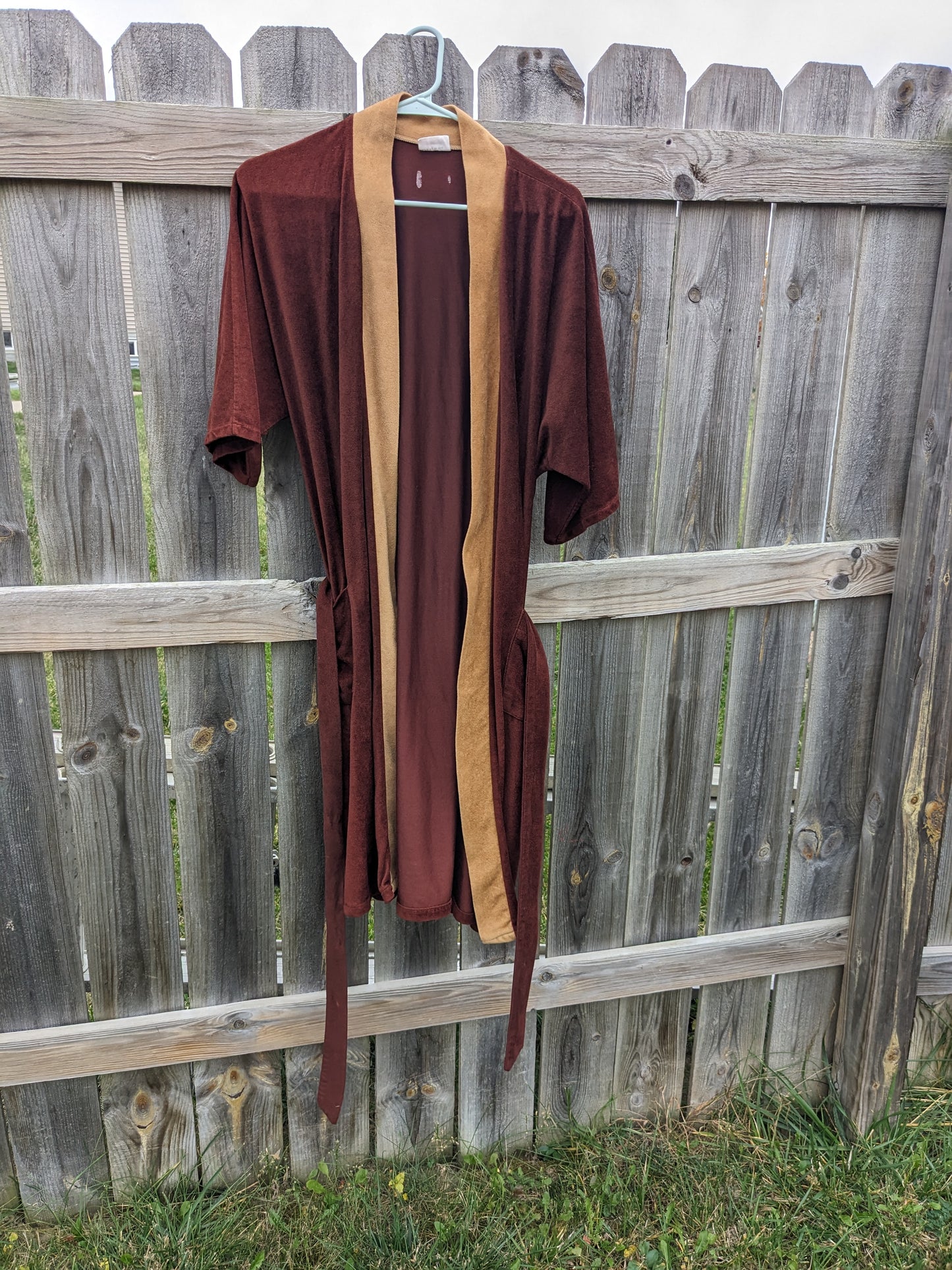 1970s velour robe