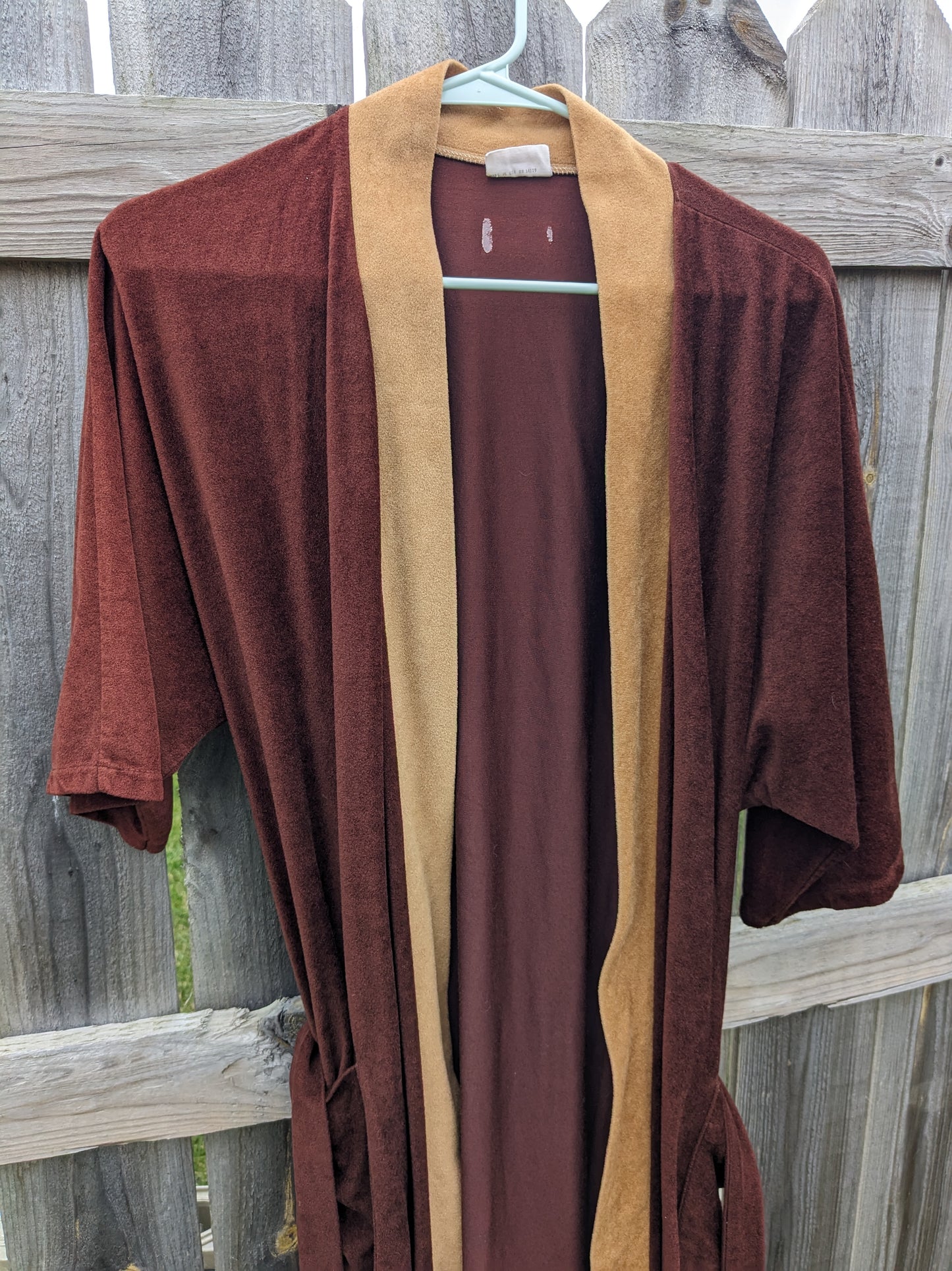 1970s velour robe