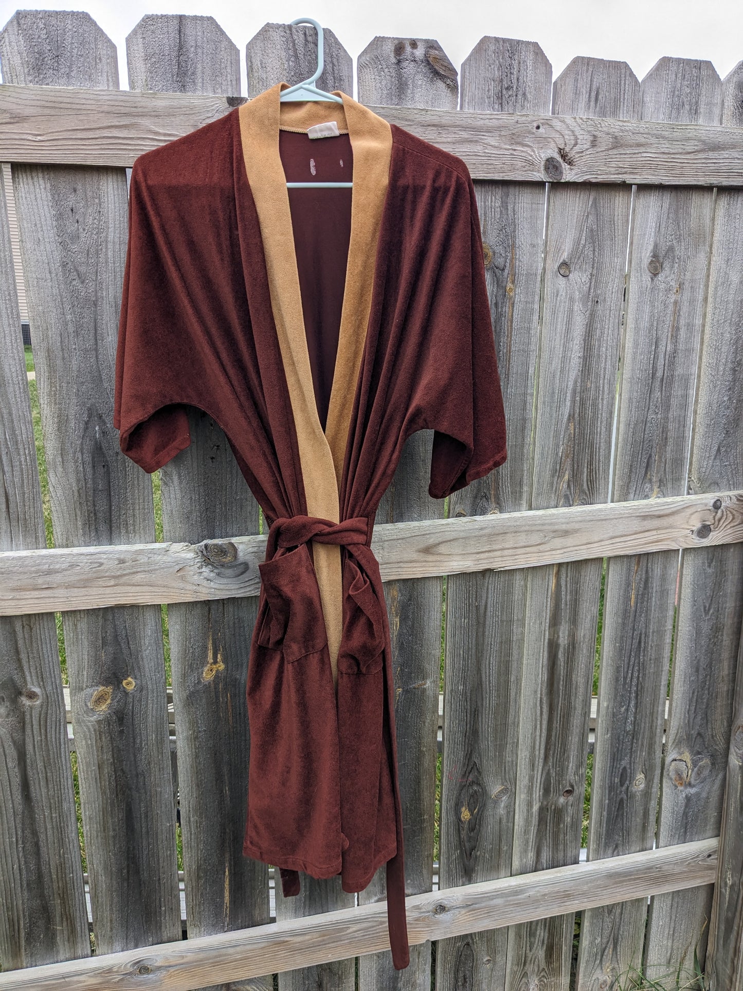 1970s velour robe