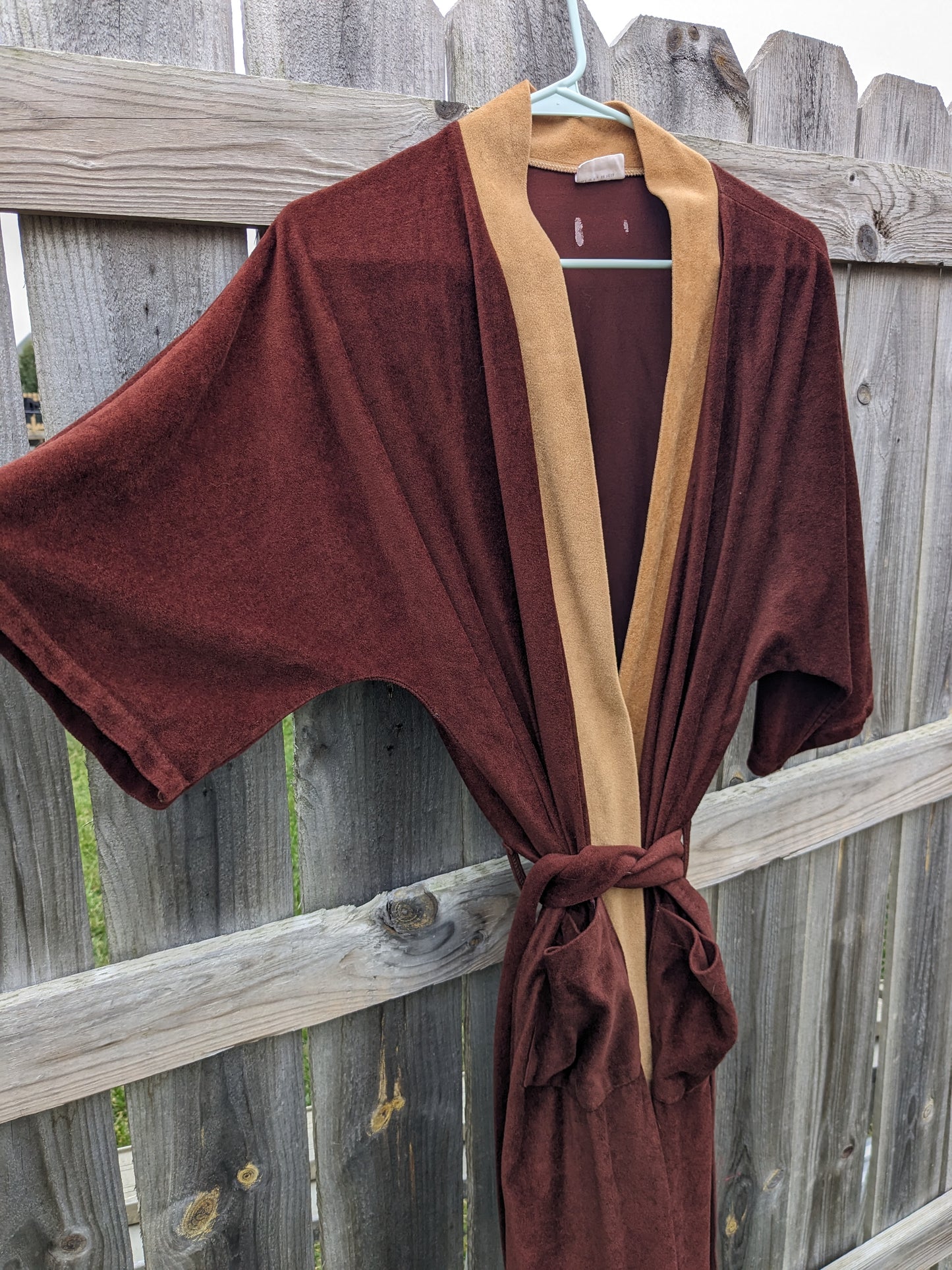 1970s velour robe