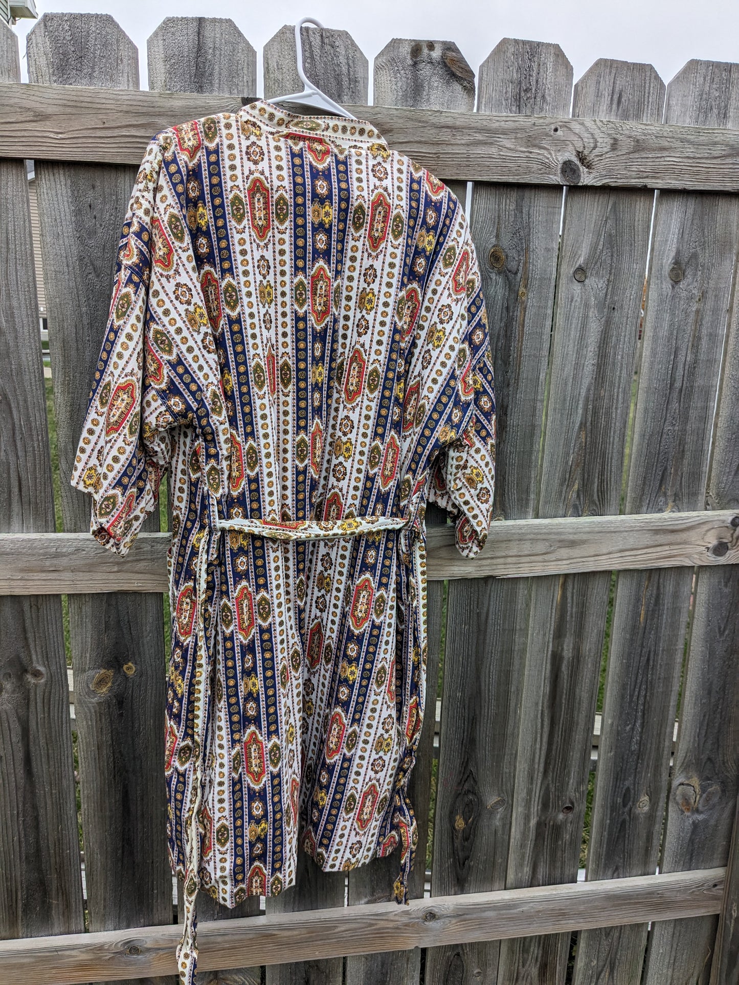 1960s Versace-esque print robe