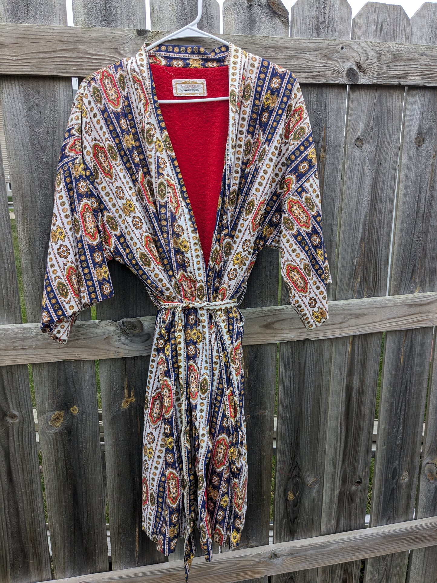 1960s Versace-esque print robe