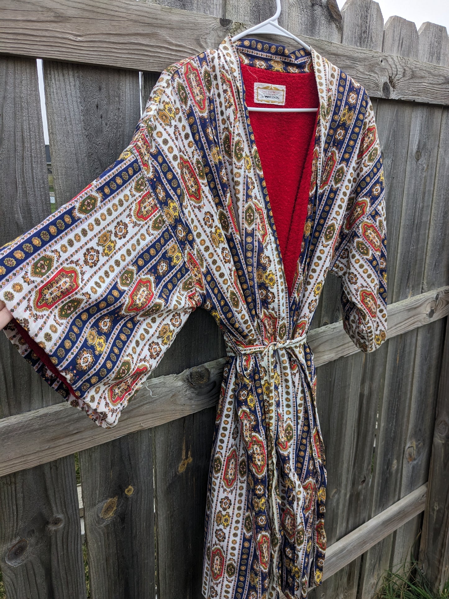 1960s Versace-esque print robe