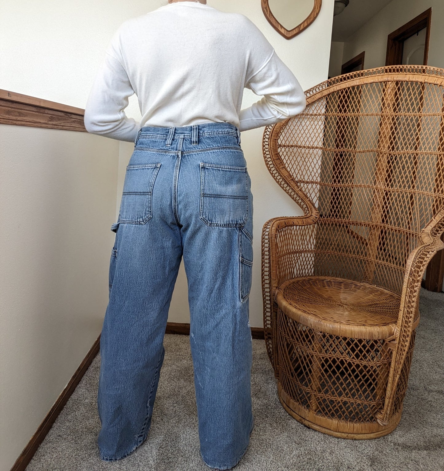 1990s fleece lined carpenter jeans