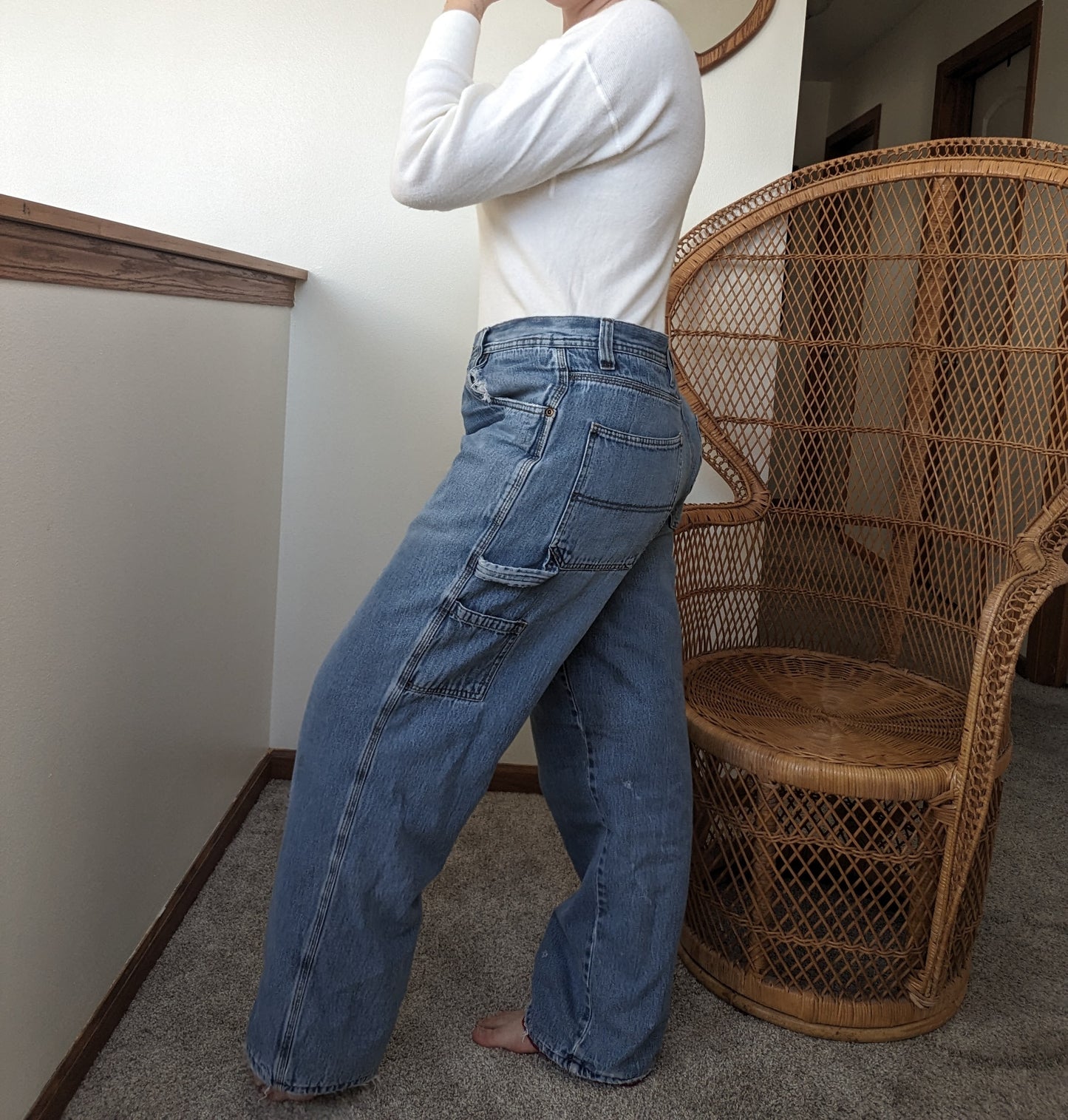 1990s fleece lined carpenter jeans