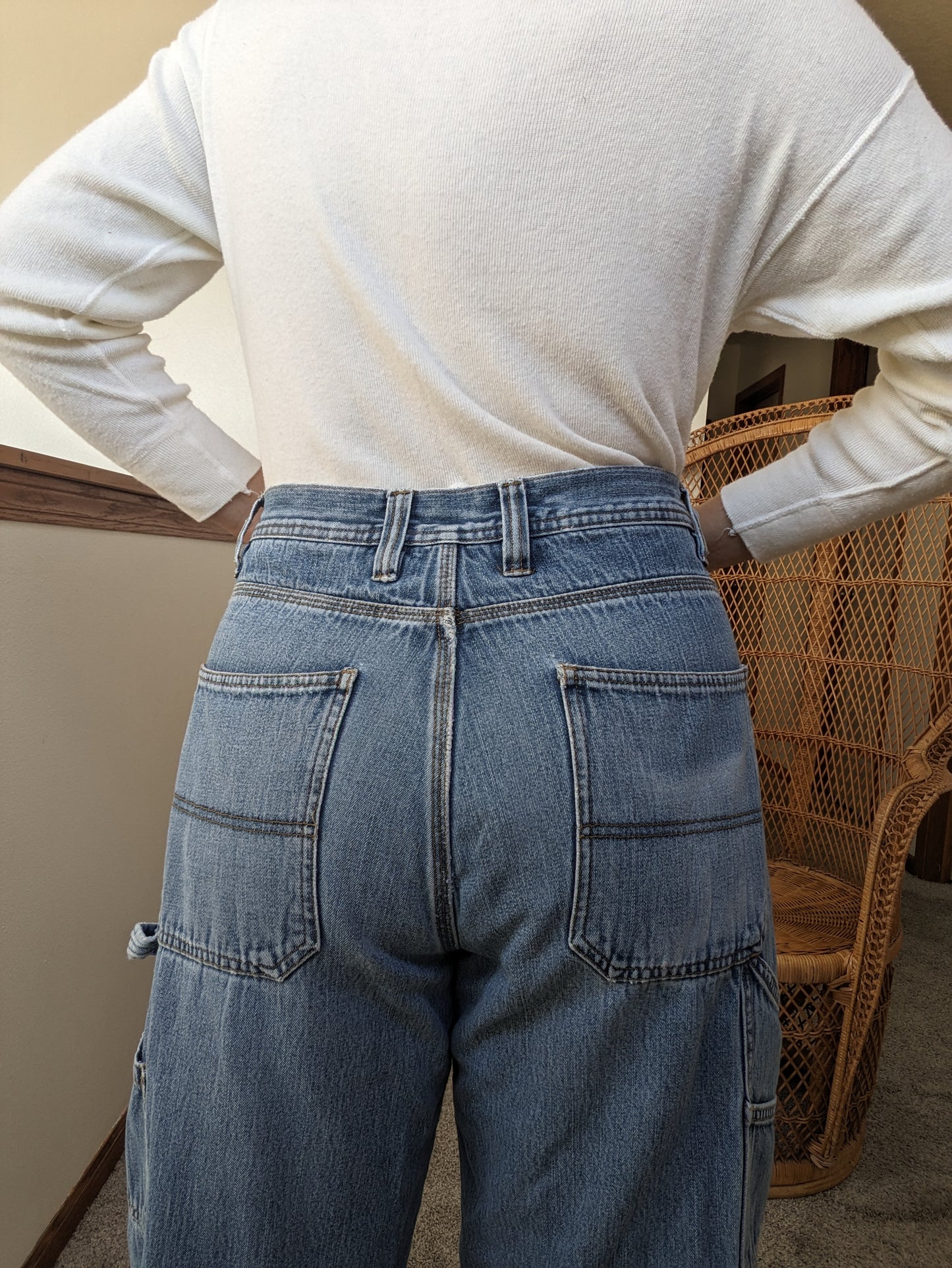 1990s fleece lined carpenter jeans