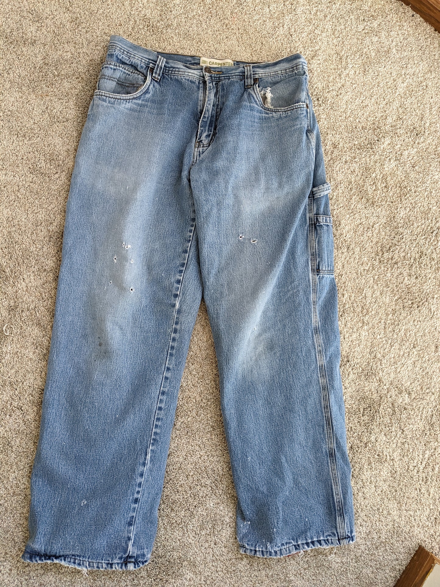 1990s fleece lined carpenter jeans