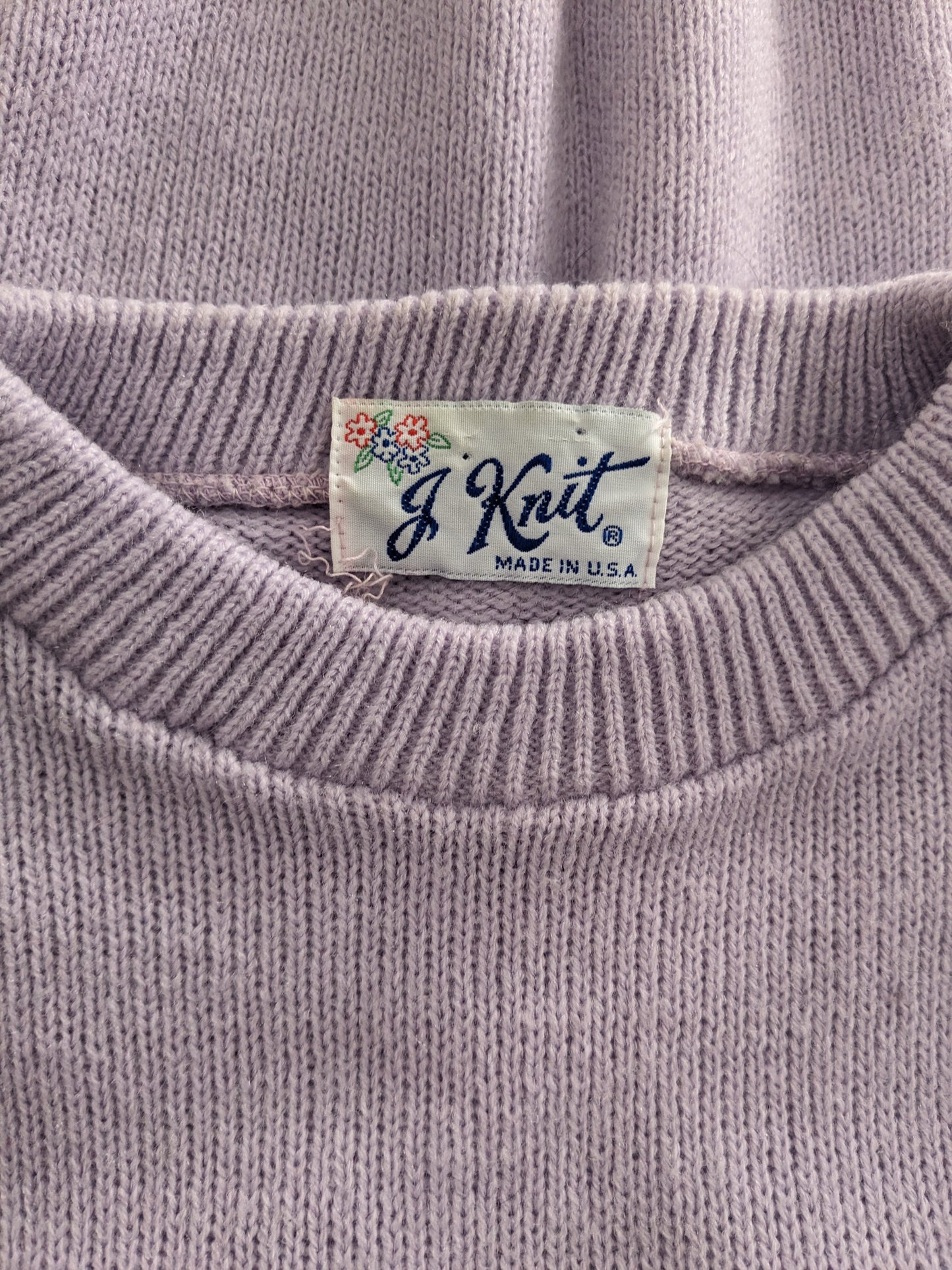 1970s lavender sweater