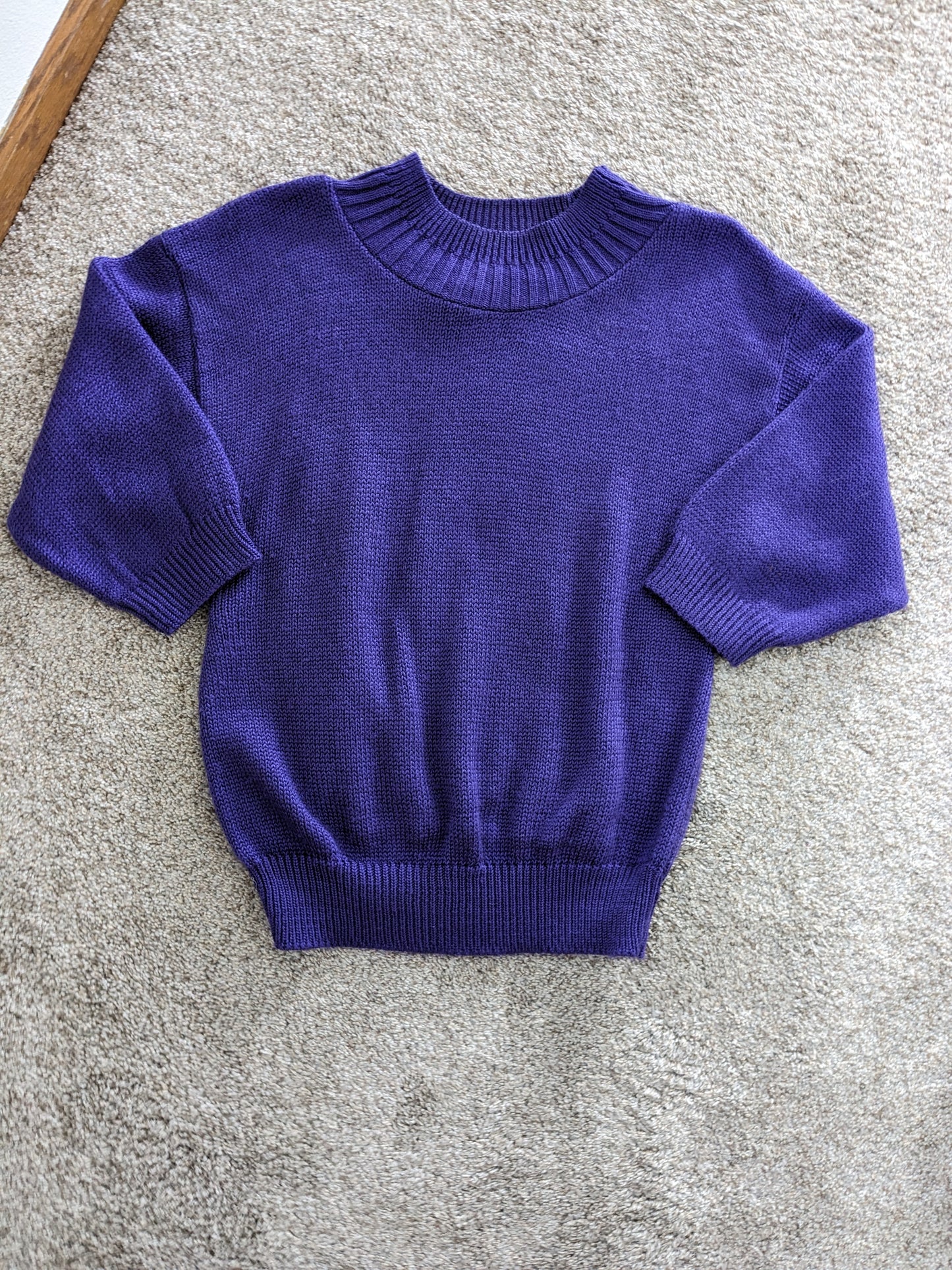 1980s eggplant sweater