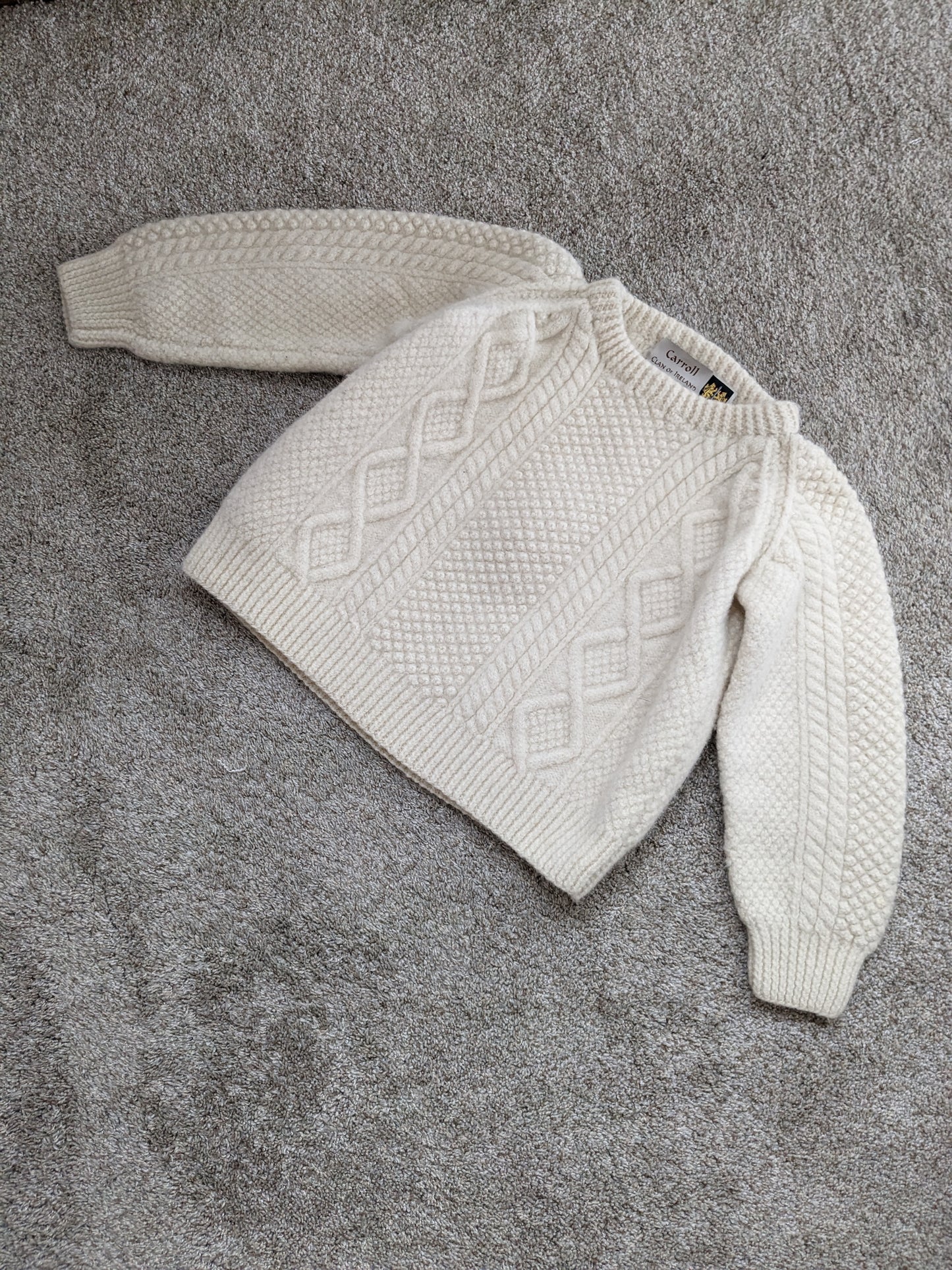 Modern Irish-made merino sweater