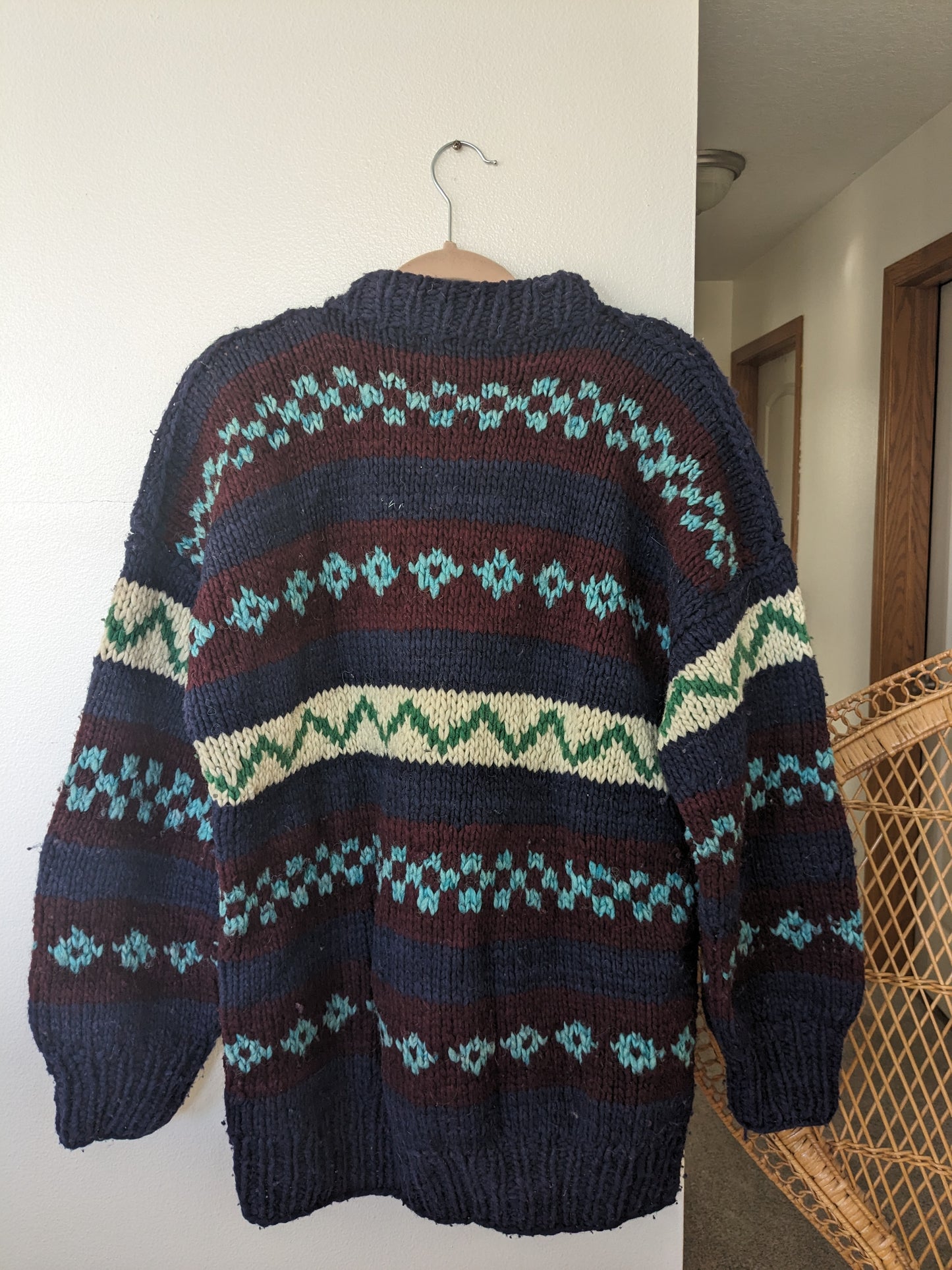 1990s Ecuadorian chunky sweater