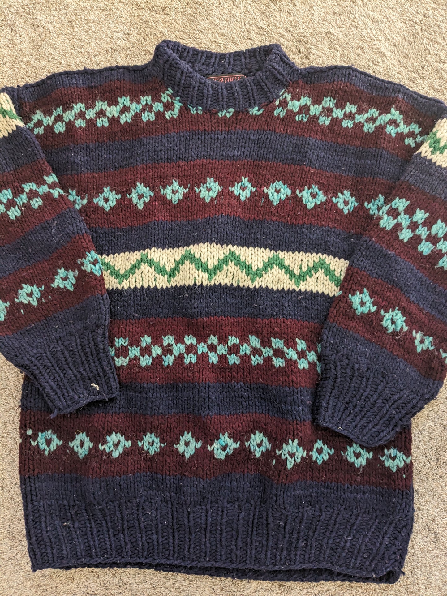 1990s Ecuadorian chunky sweater