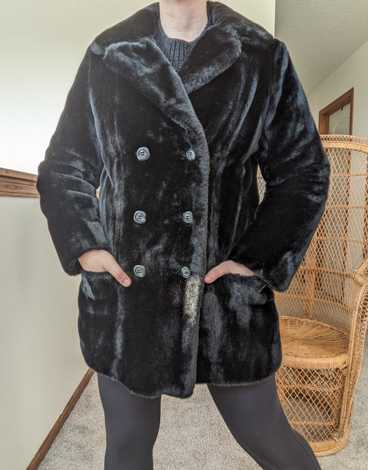 1970s faux fur jacket