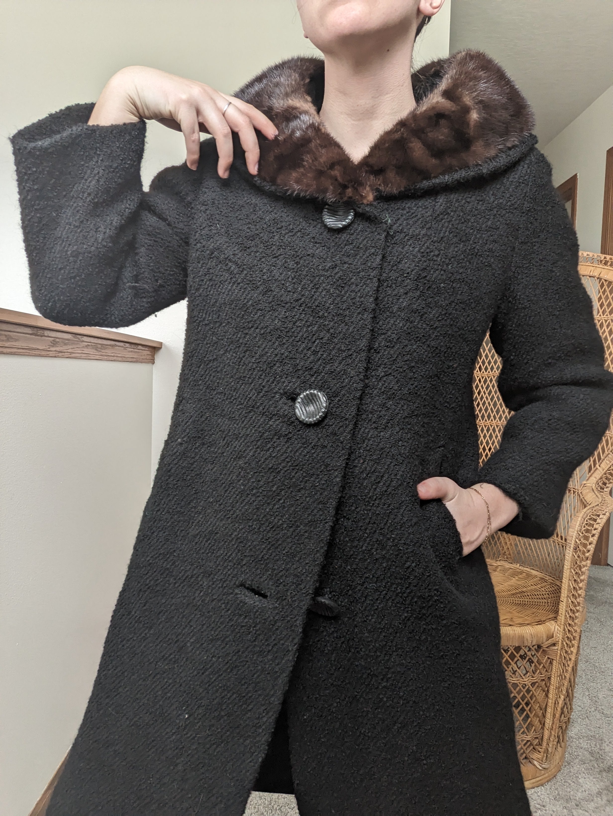 Vintage Union 2024 Made Coat Mink Collar