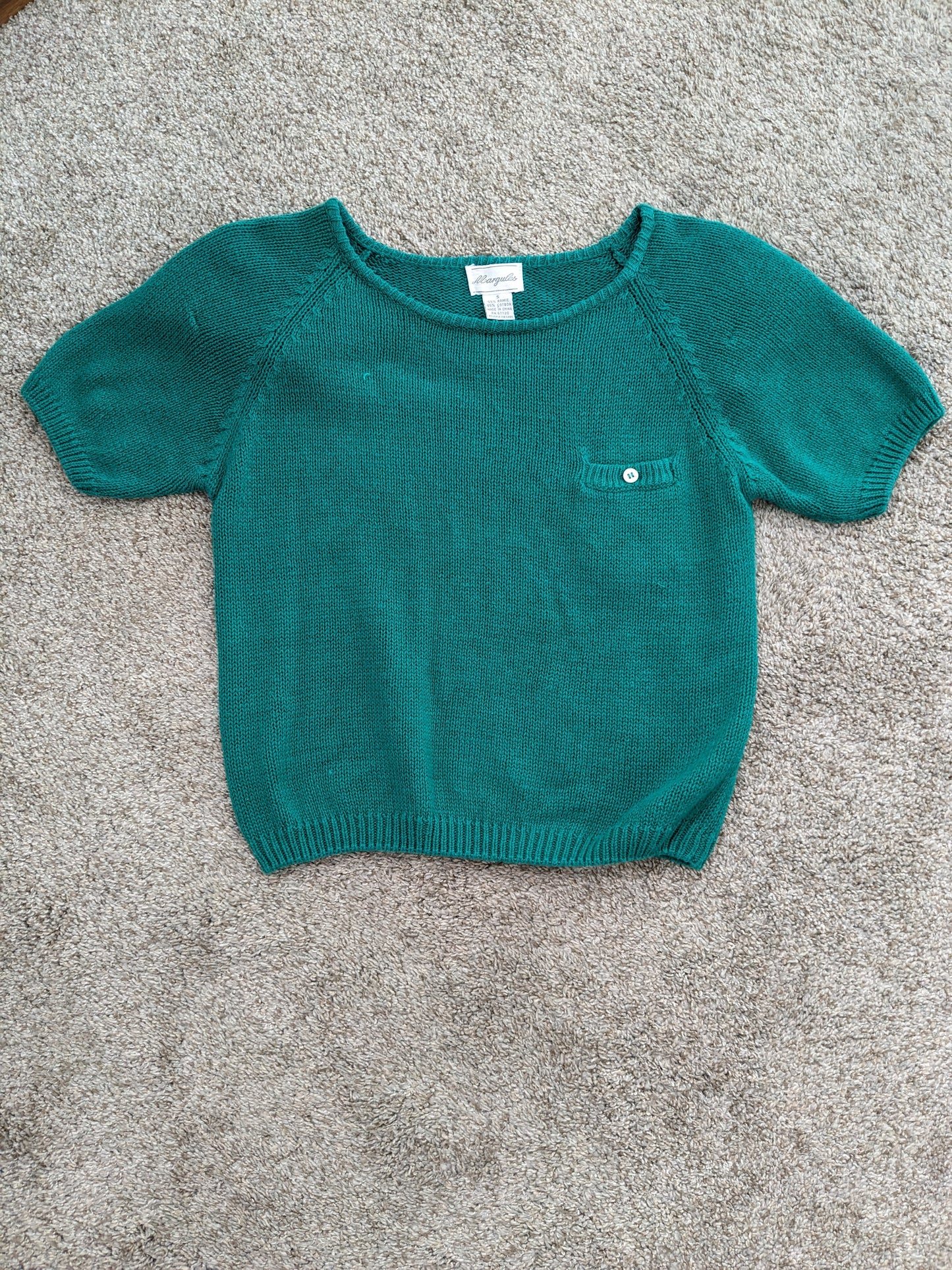 1990s teal sweater