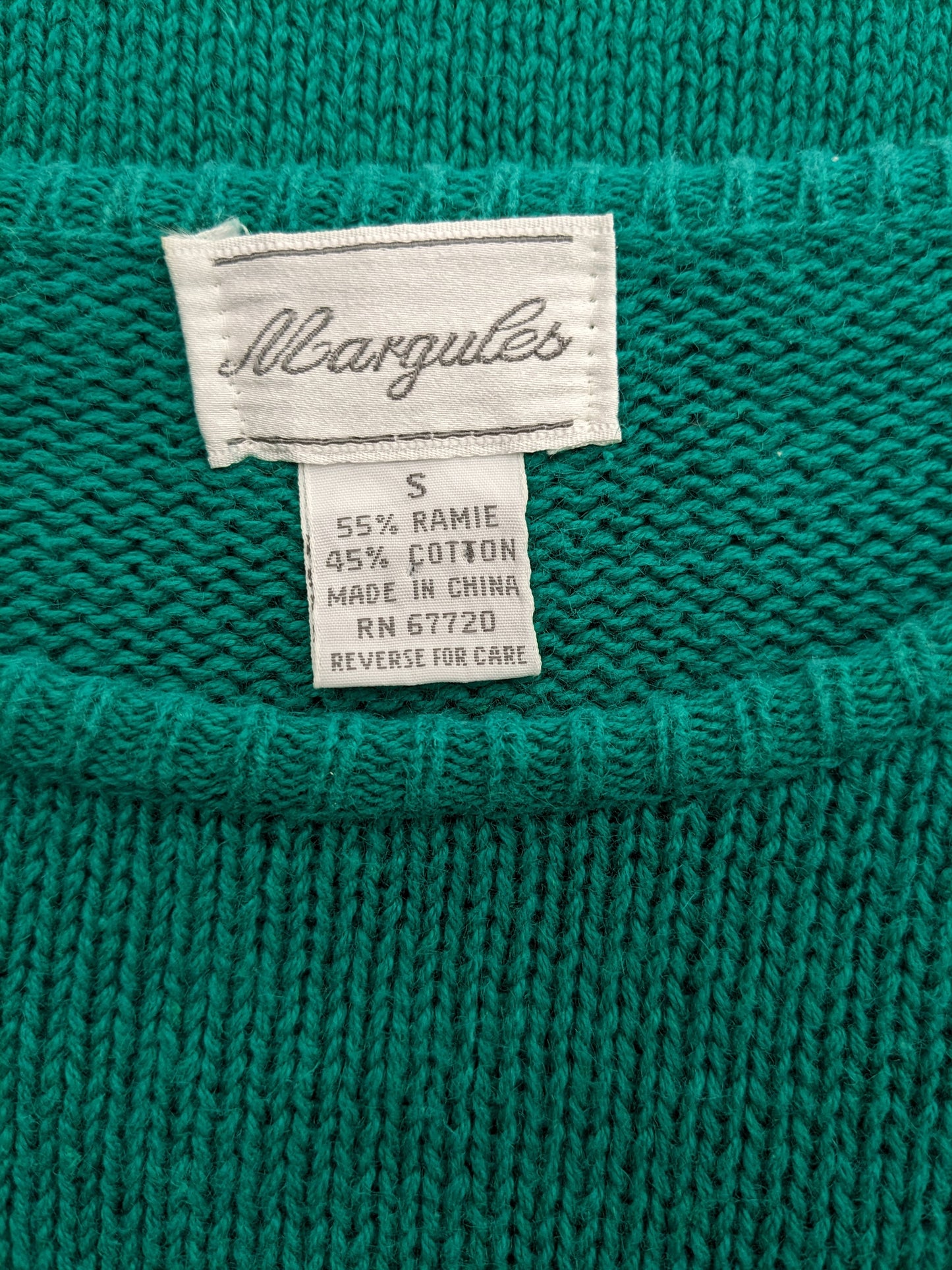 1990s teal sweater