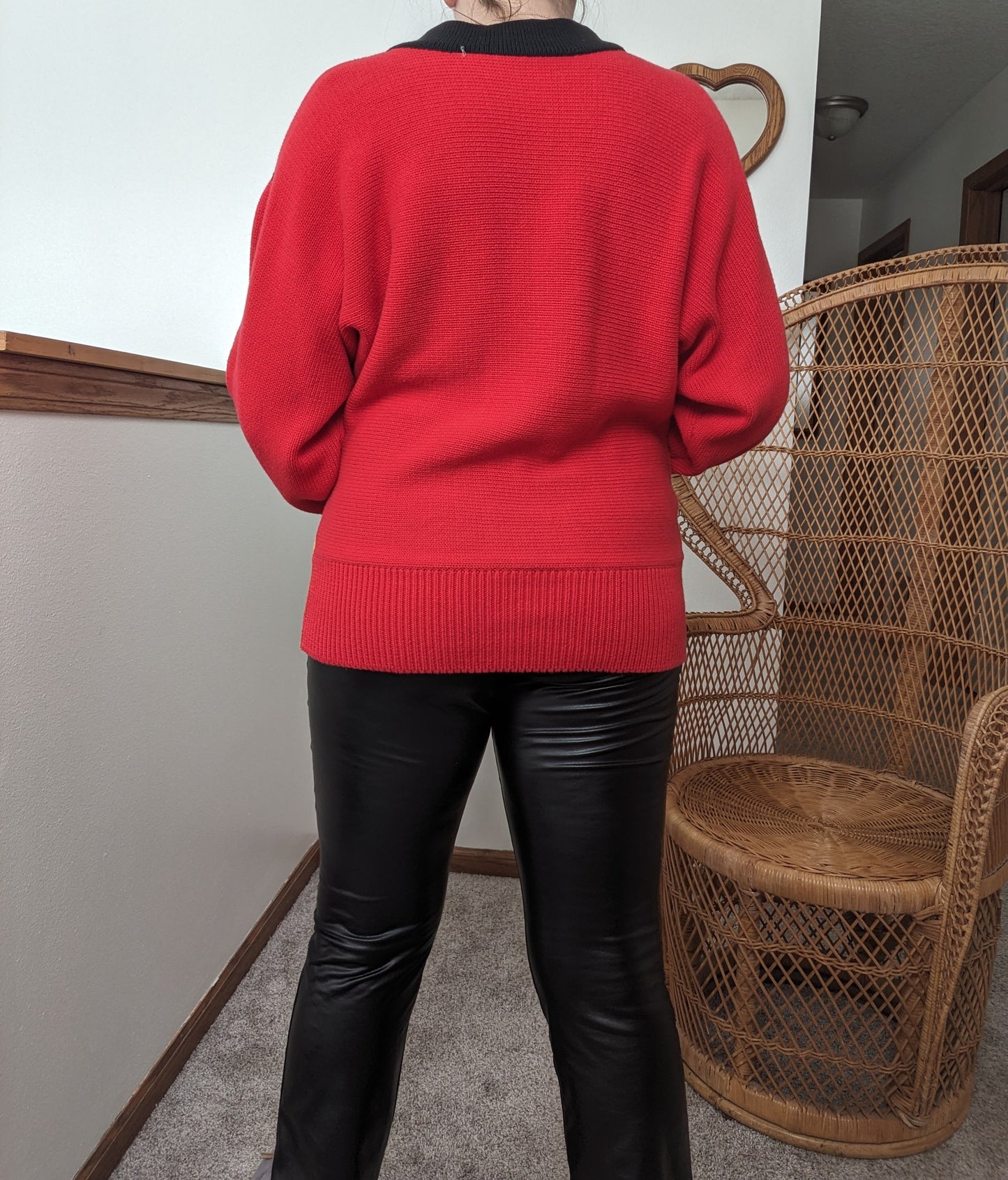 1980s Bloomingdale's color block sweater