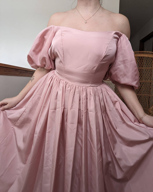 1980s pink princess dress