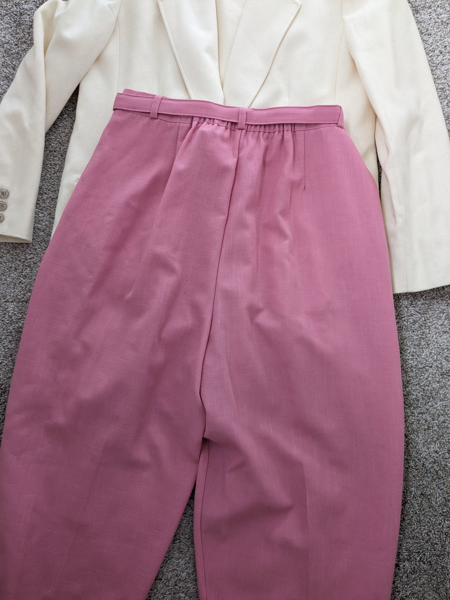 1990s pink pants & belt