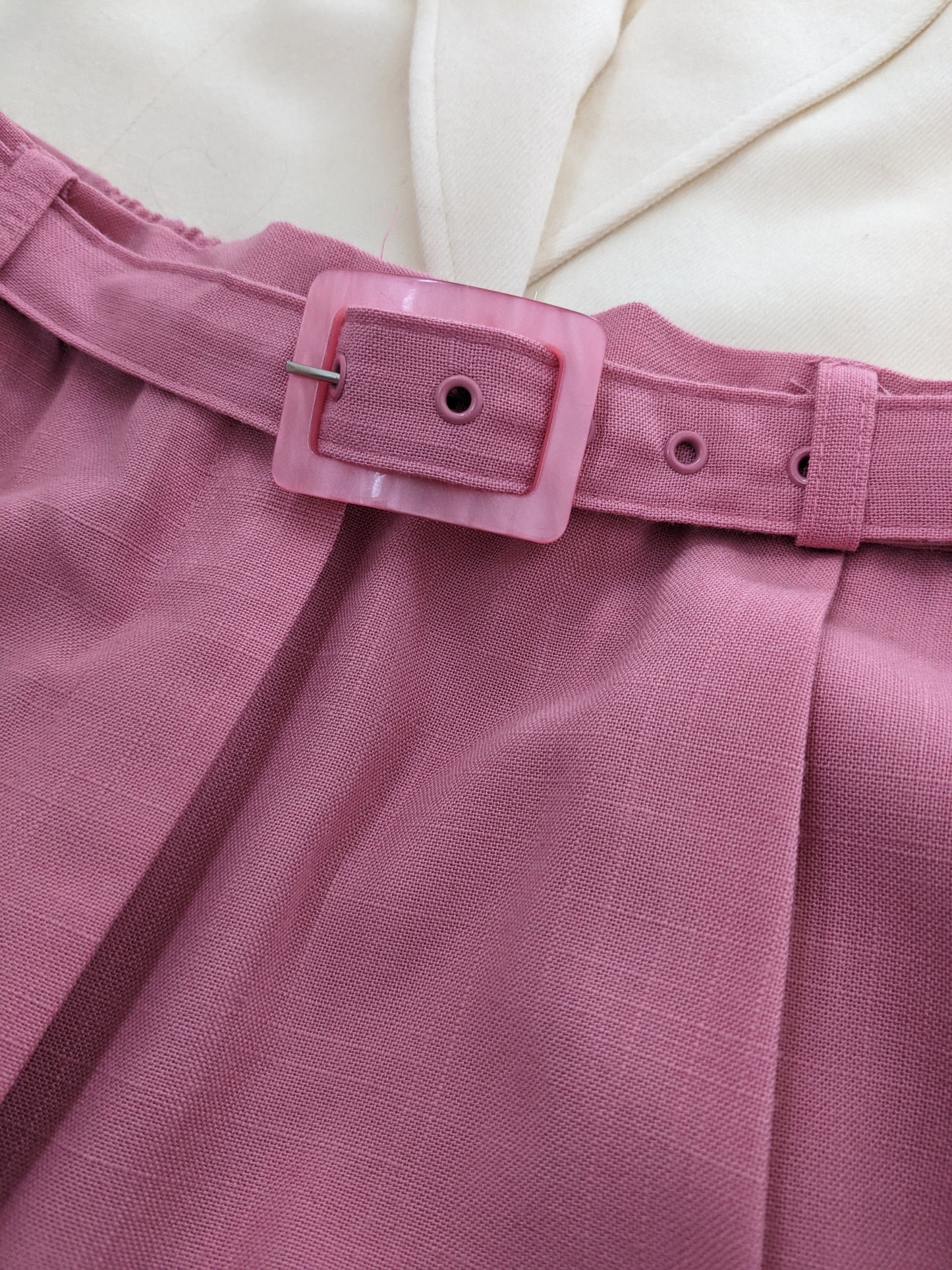 1990s pink pants & belt