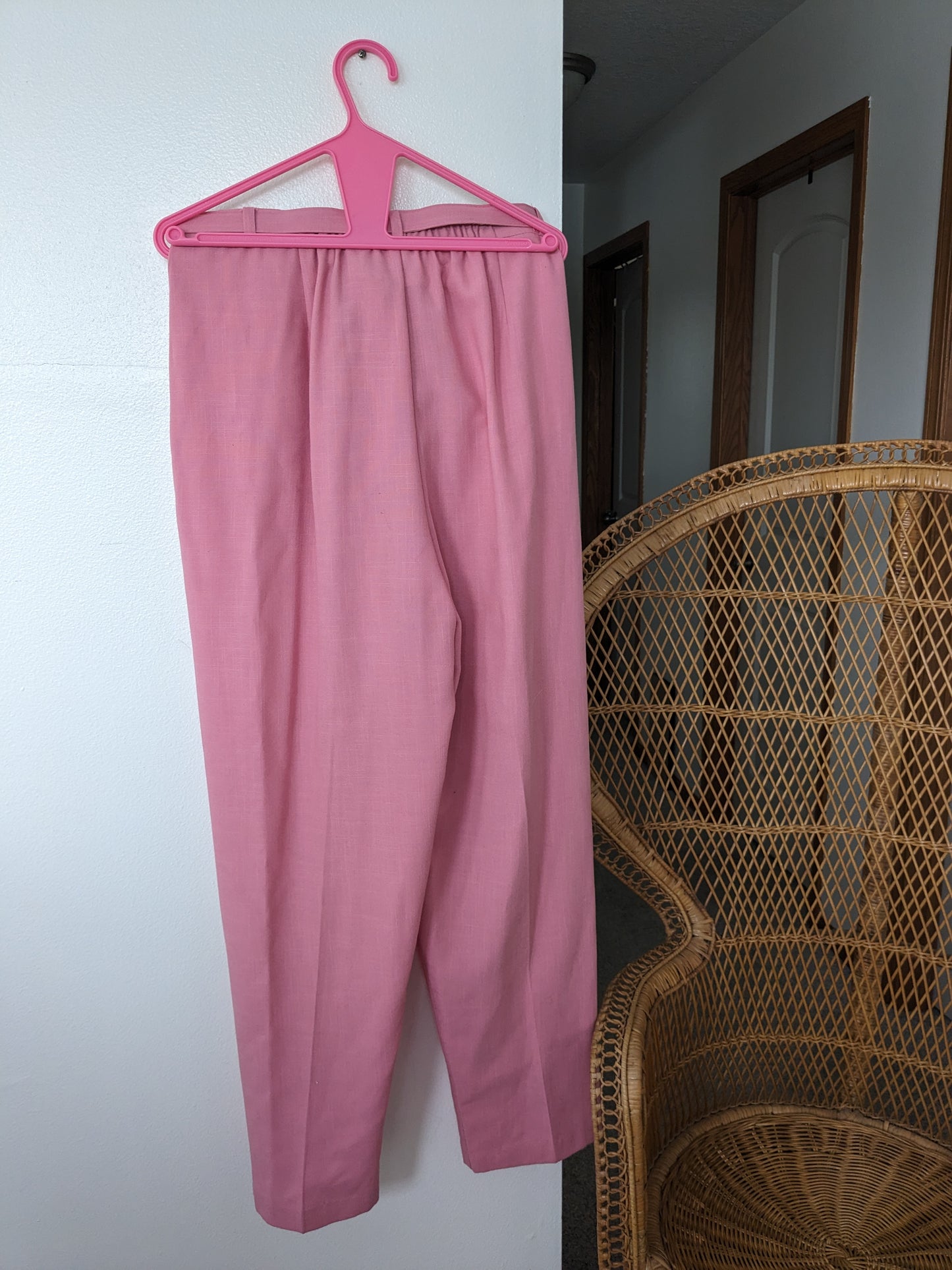 1990s pink pants & belt