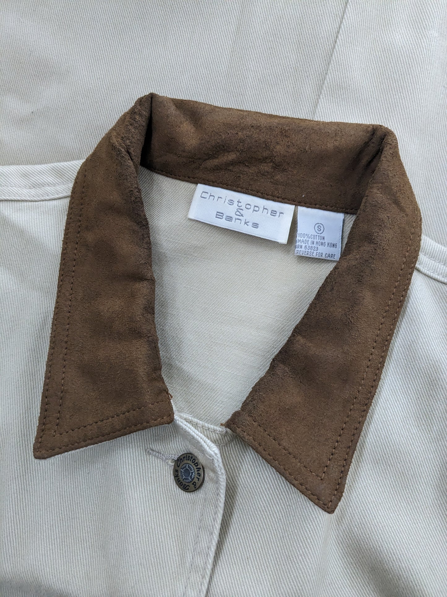 1990s suede collar duster