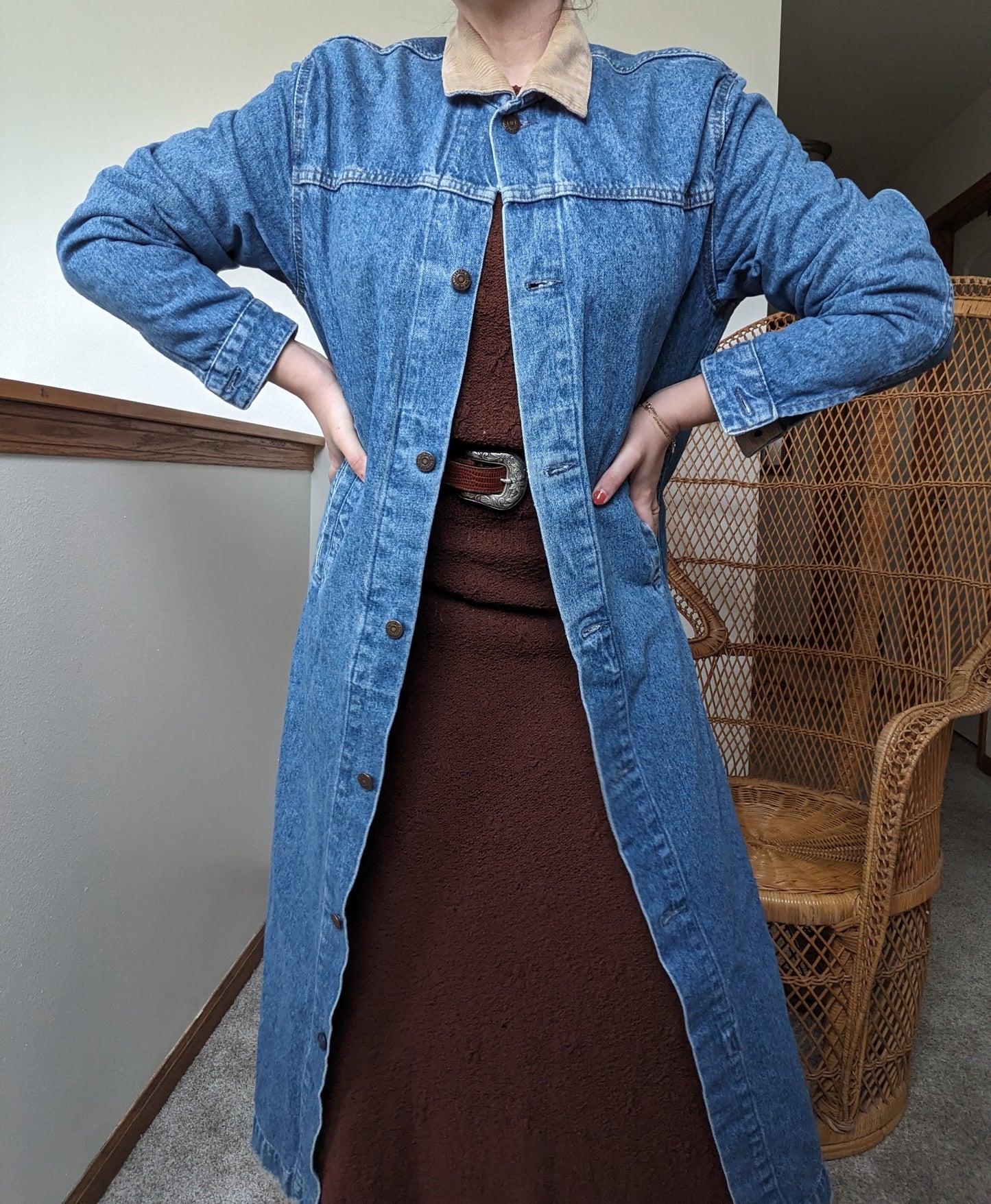 1970s Levi's denim duster