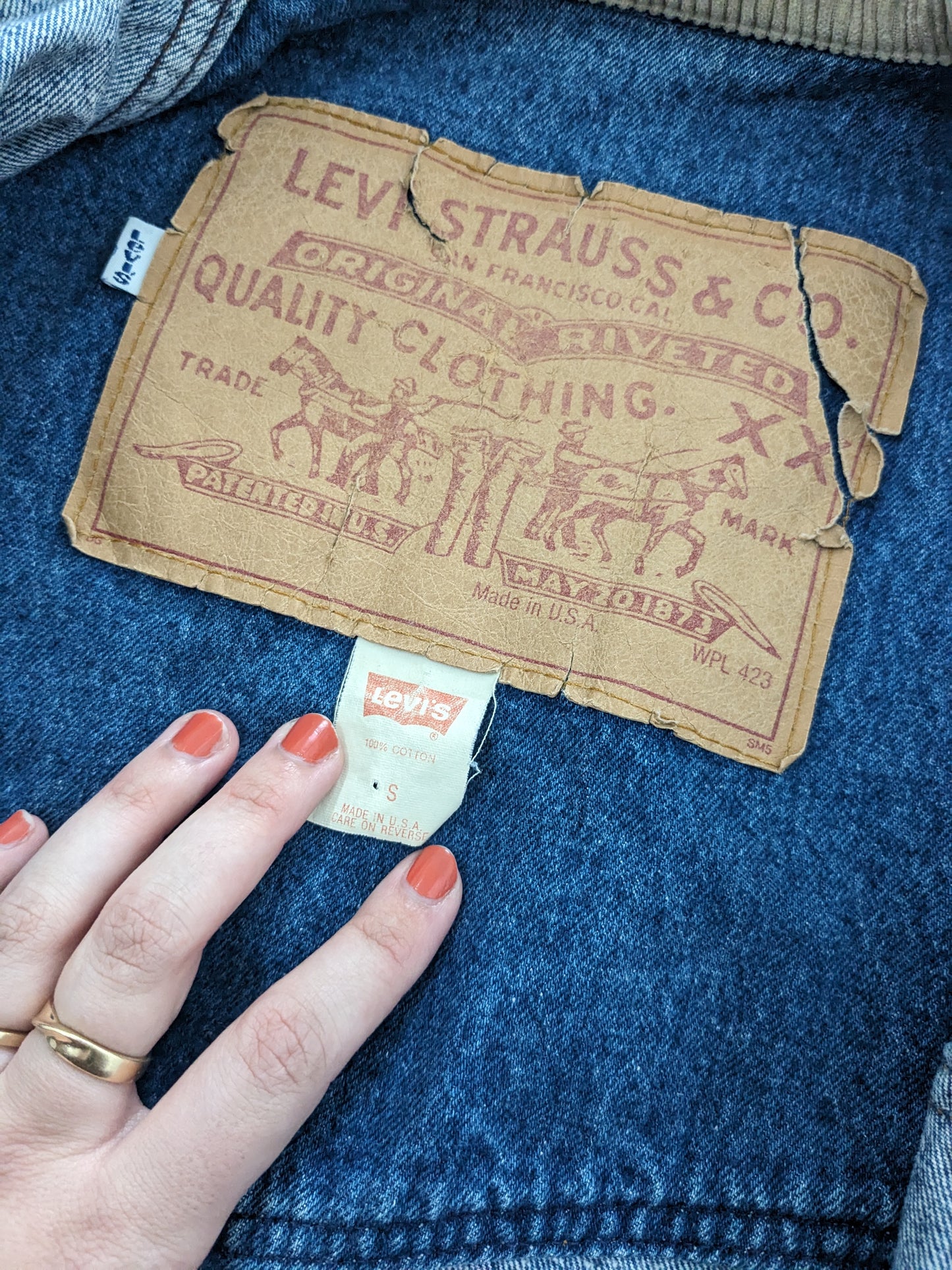 1970s Levi's denim duster