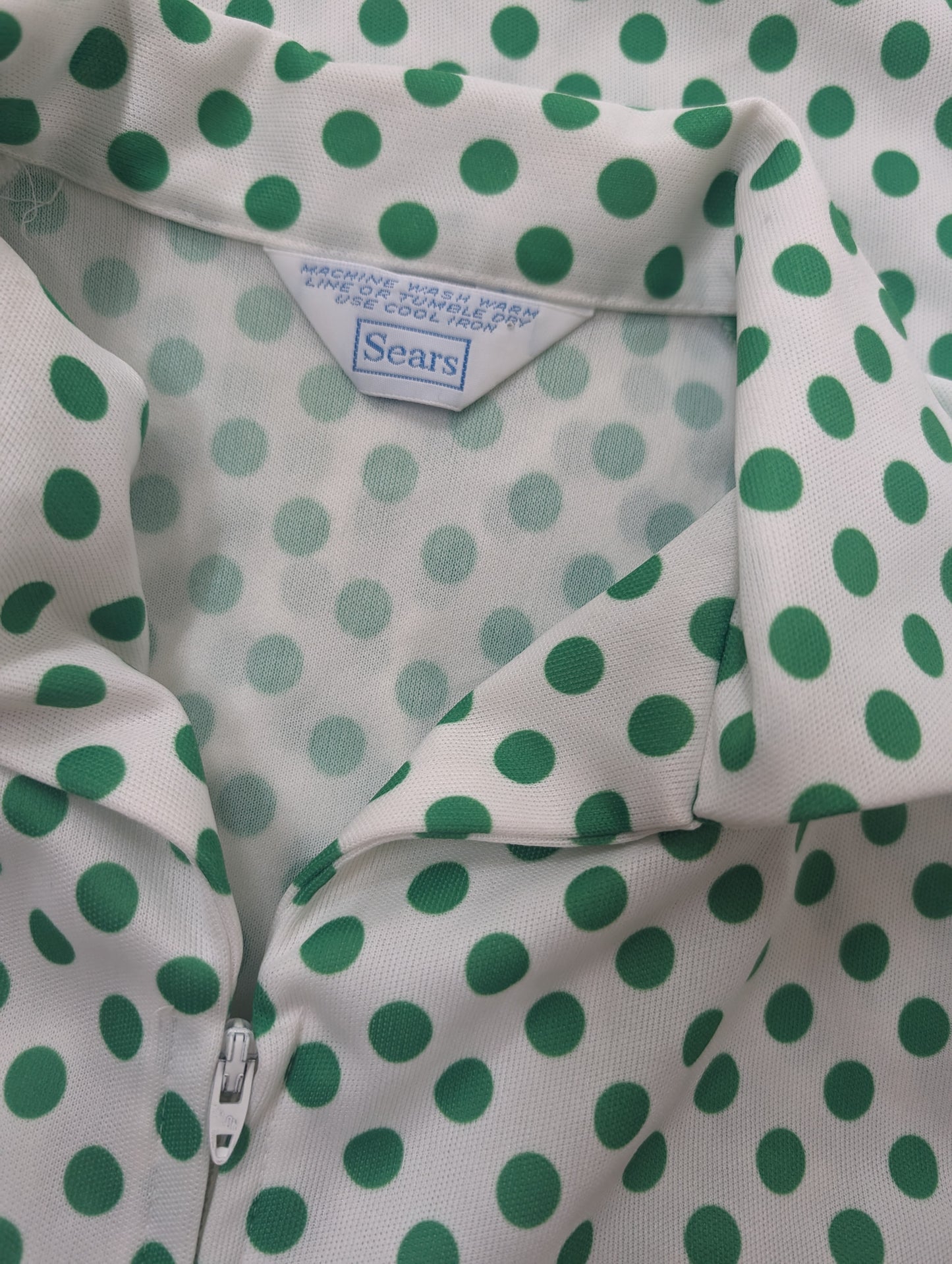 1970s polka dot jumpsuit