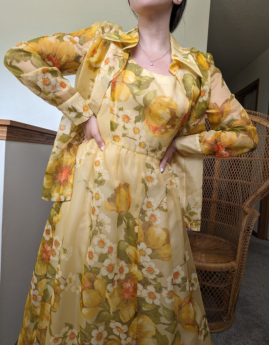 1970s floral set