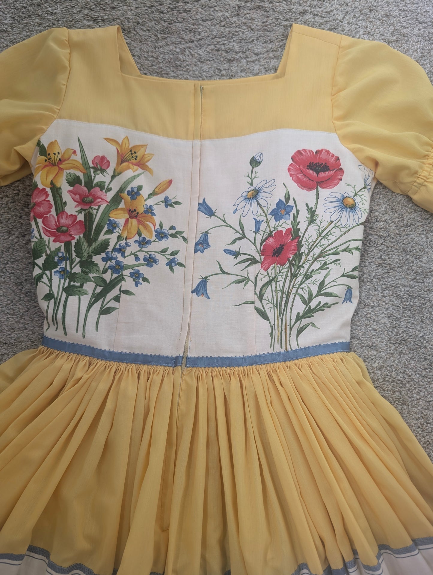 1970s birds & bees dress