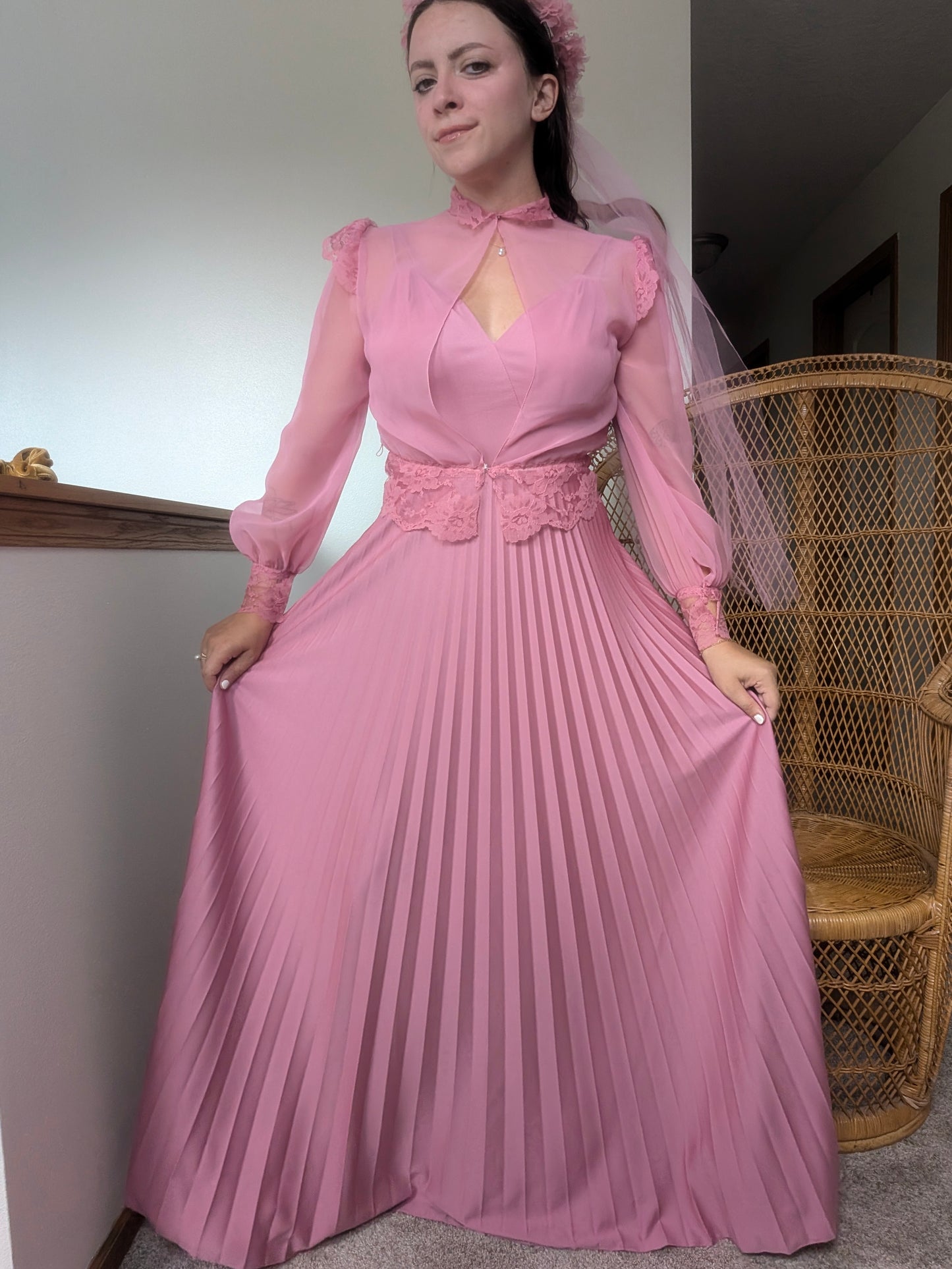 1970s three-piece pink fairy set