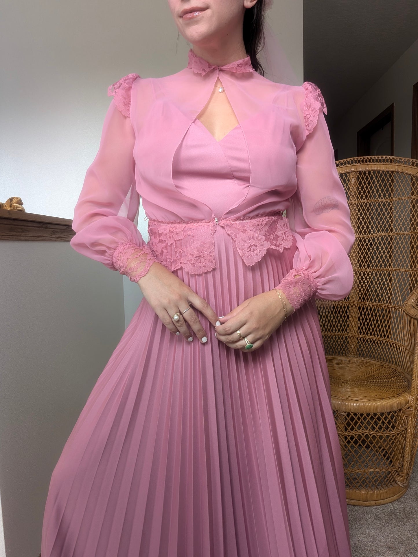 1970s three-piece pink fairy set