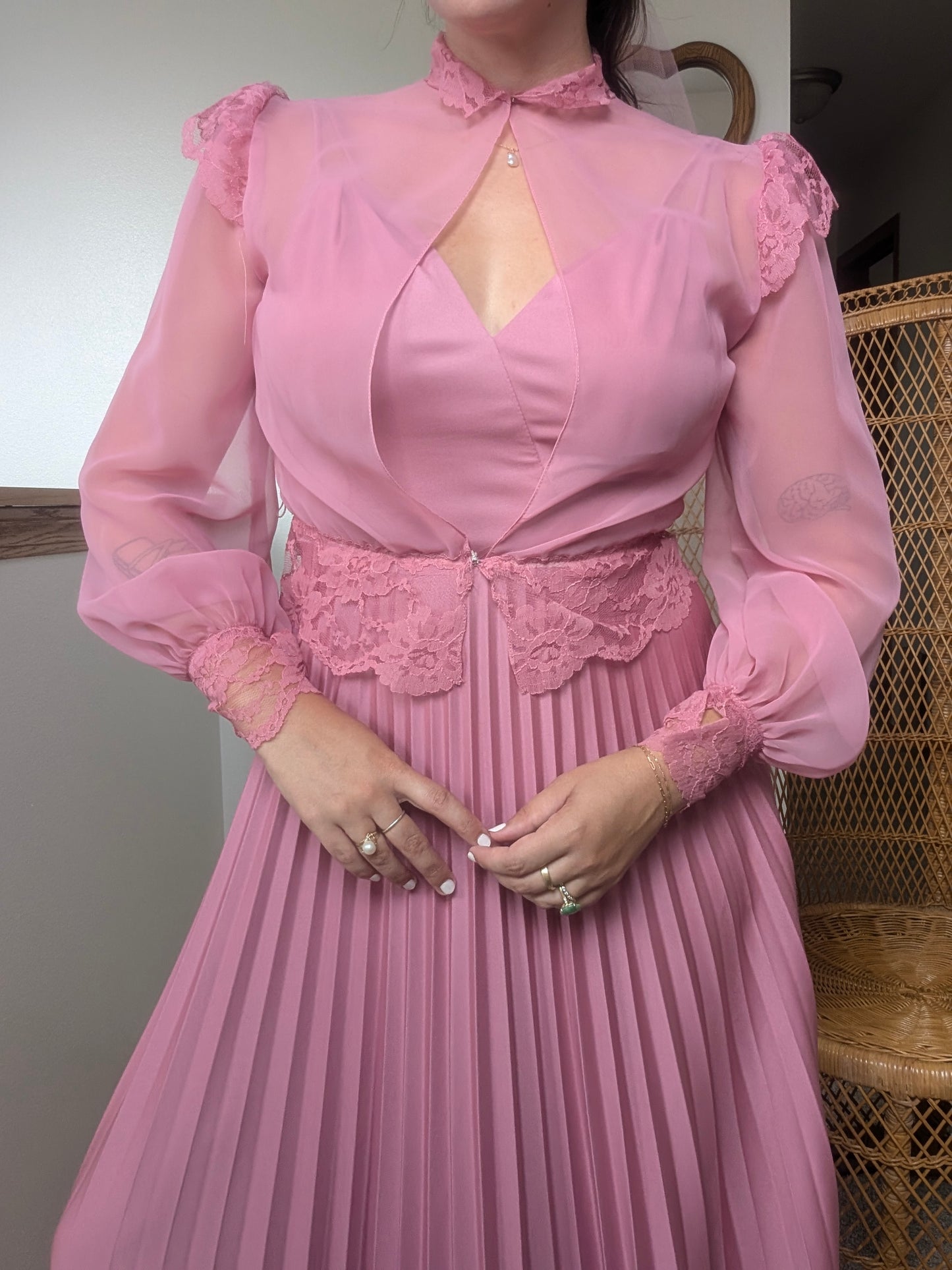 1970s three-piece pink fairy set