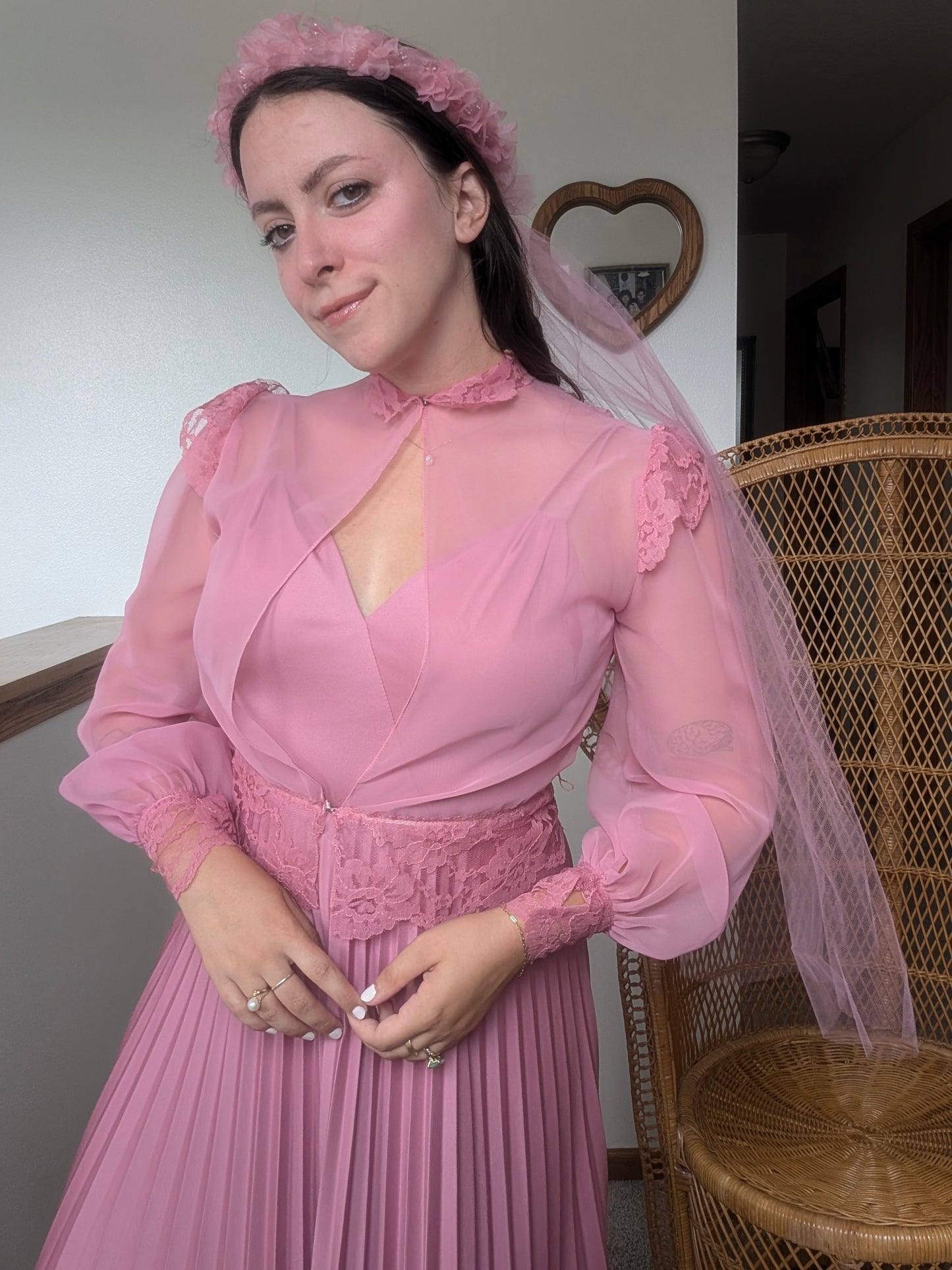 1970s three-piece pink fairy set