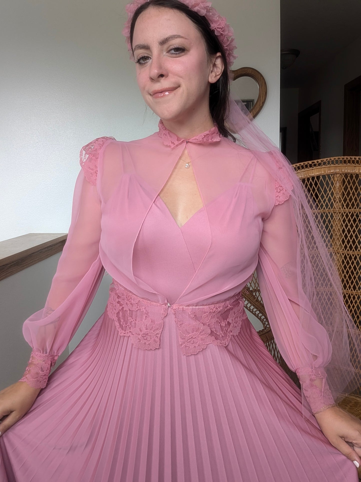 1970s three-piece pink fairy set