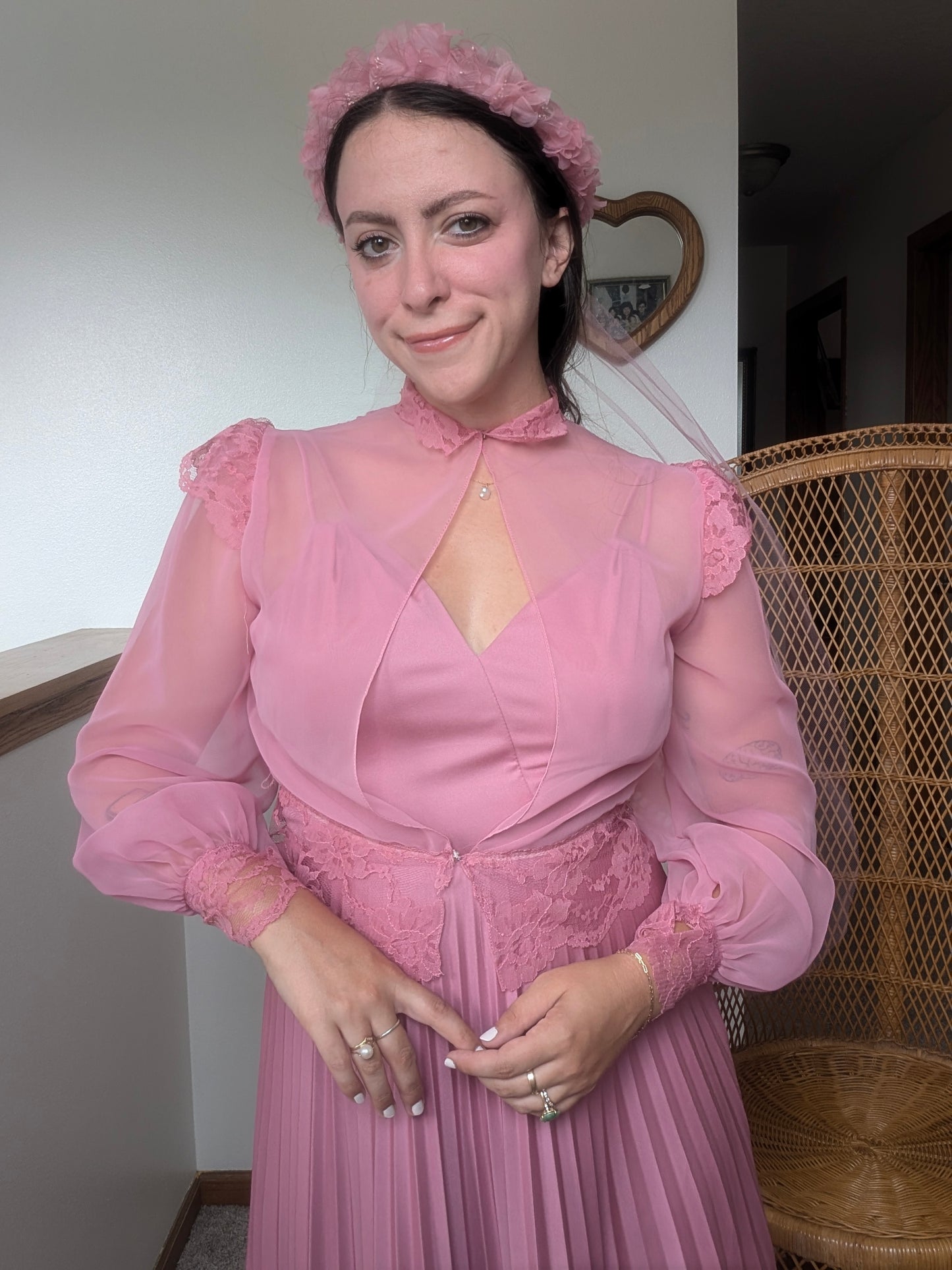 1970s three-piece pink fairy set