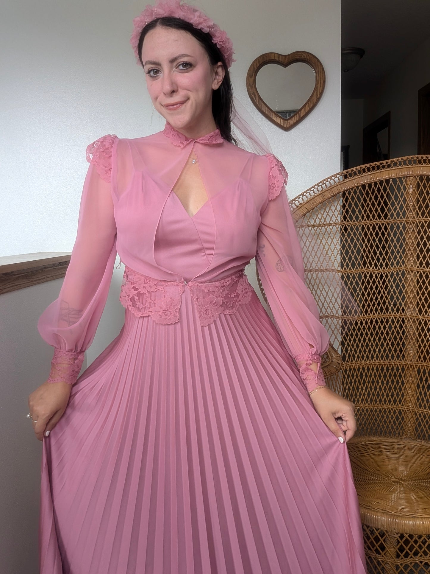 1970s three-piece pink fairy set