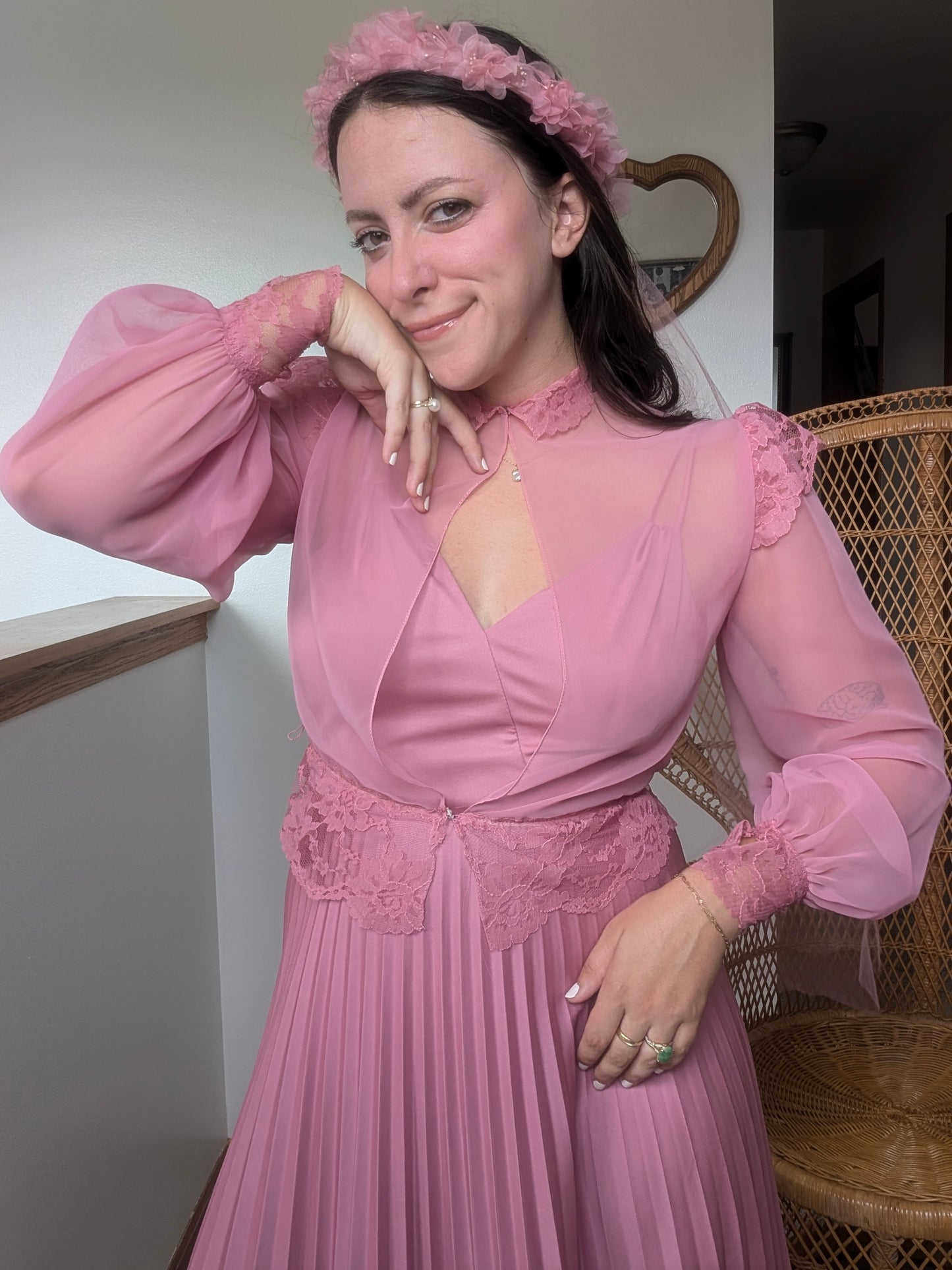 1970s three-piece pink fairy set