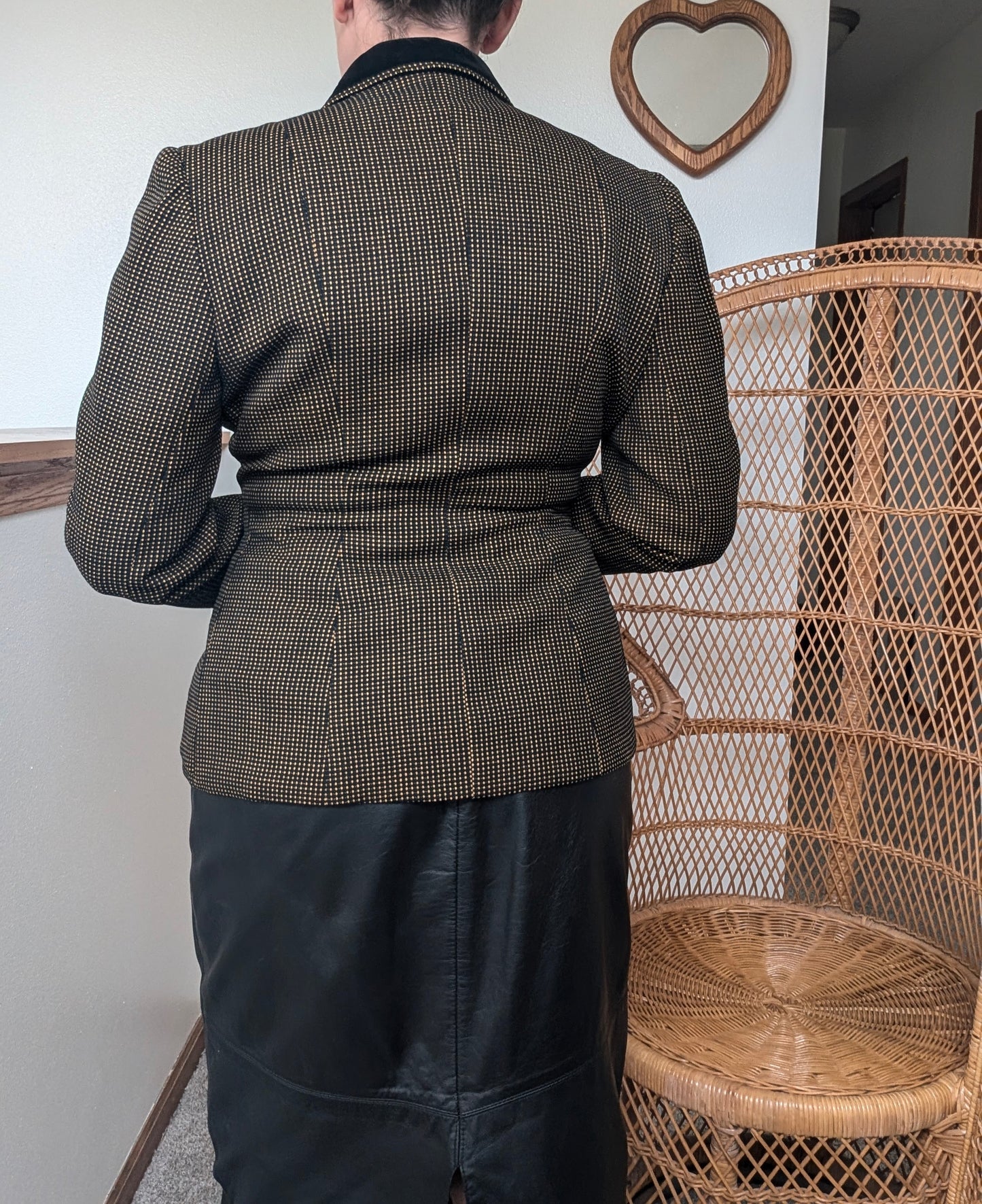 1940s black & gold blazer