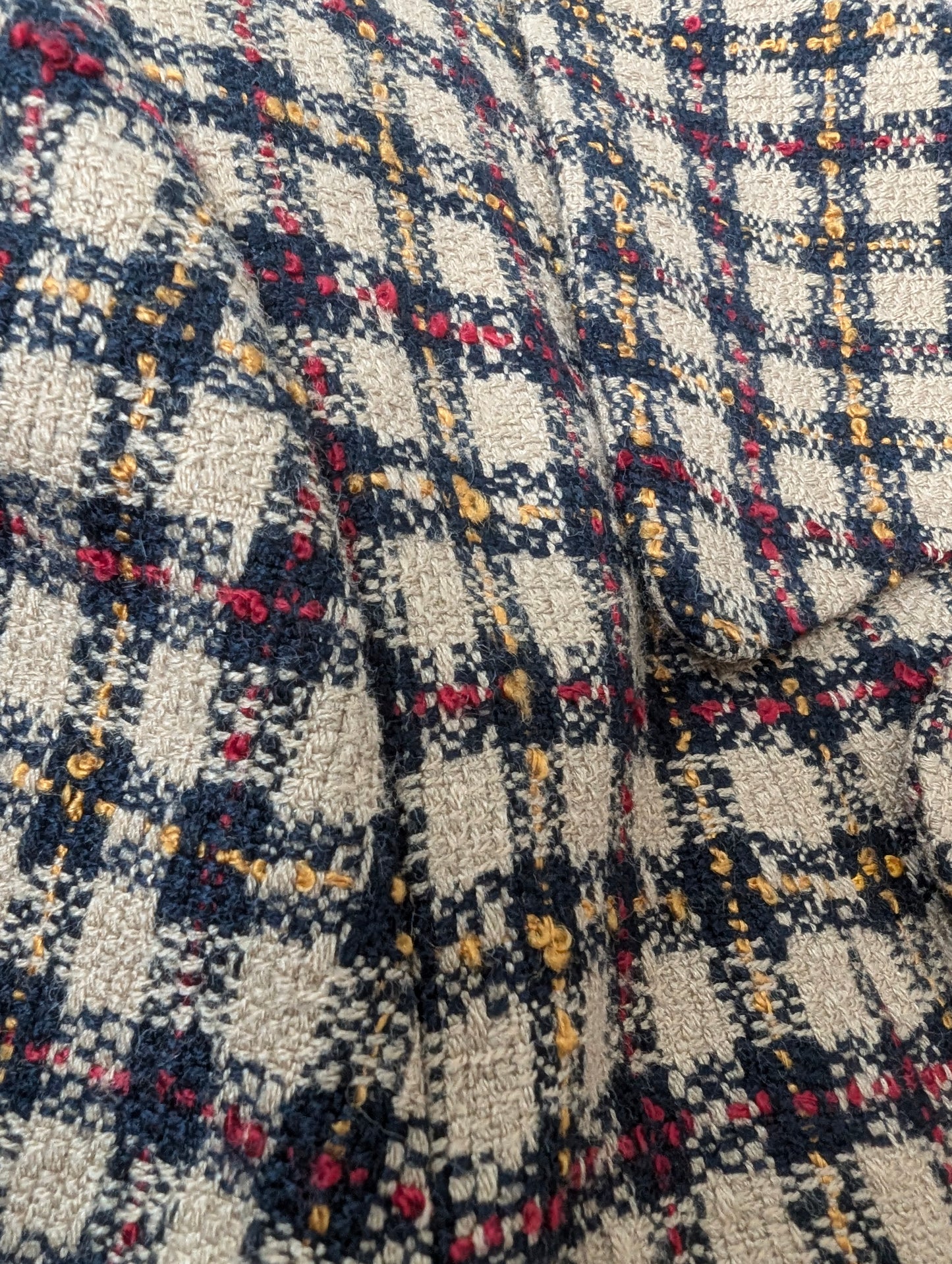 1980s plaid blazer