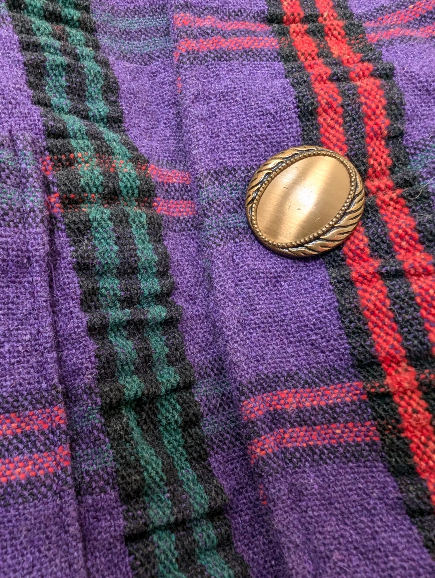 1980s plaid blazer