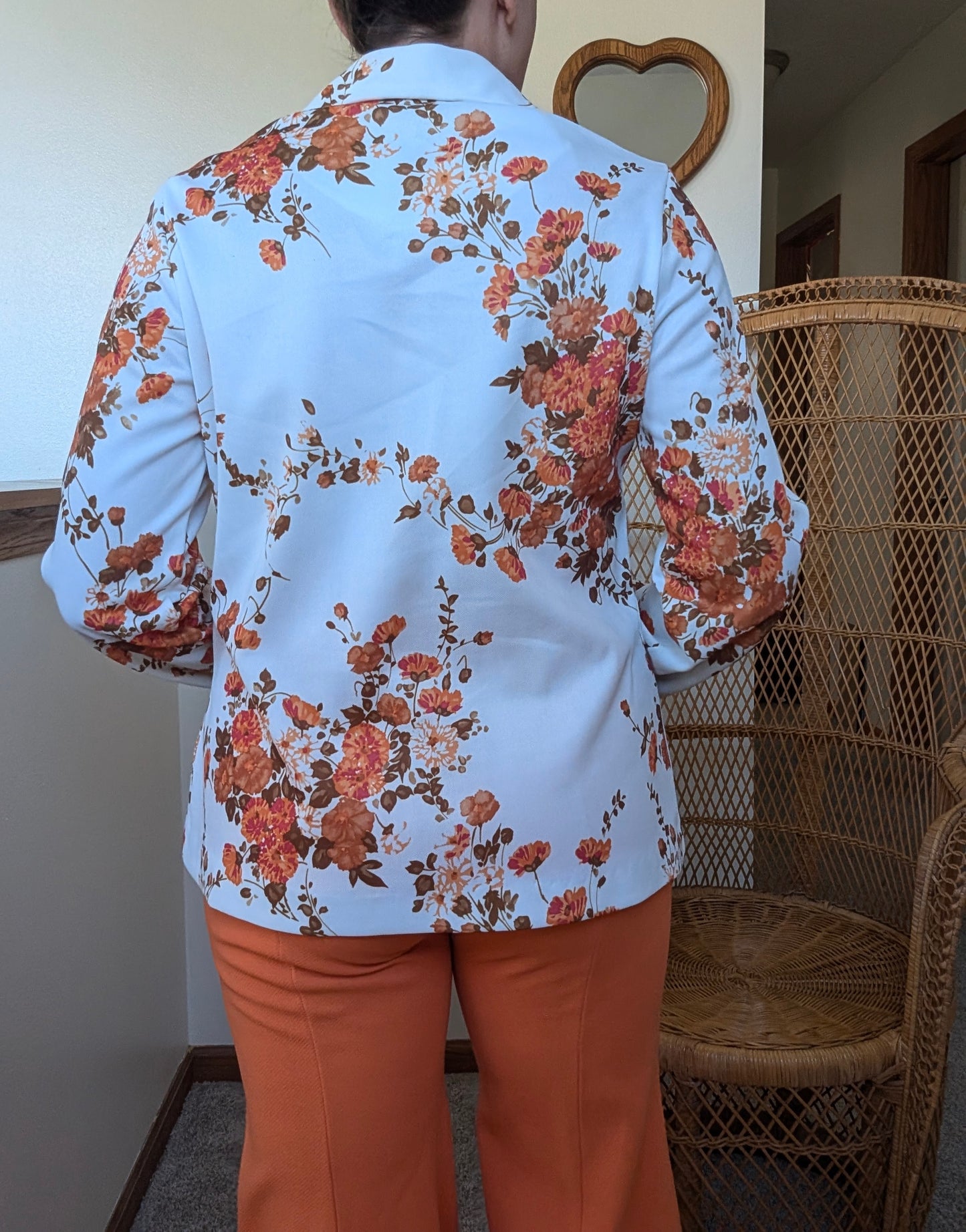 1970s floral disco shirt